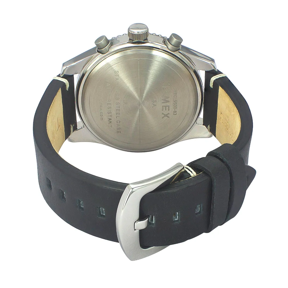 Timex Fashion Men's Black Dial Round Case Chronograph Function Watch -TWEG19500 - Image 3