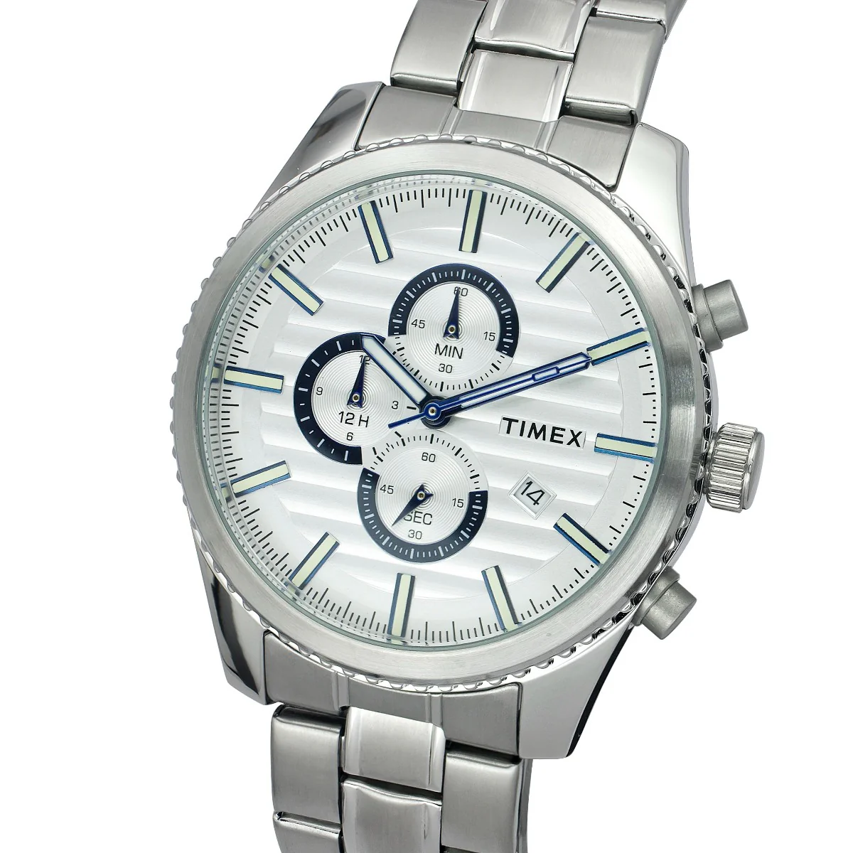 Timex Fashion Men's Grey Dial Round Case Chronograph Function Watch -TWEG19503 - Image 2