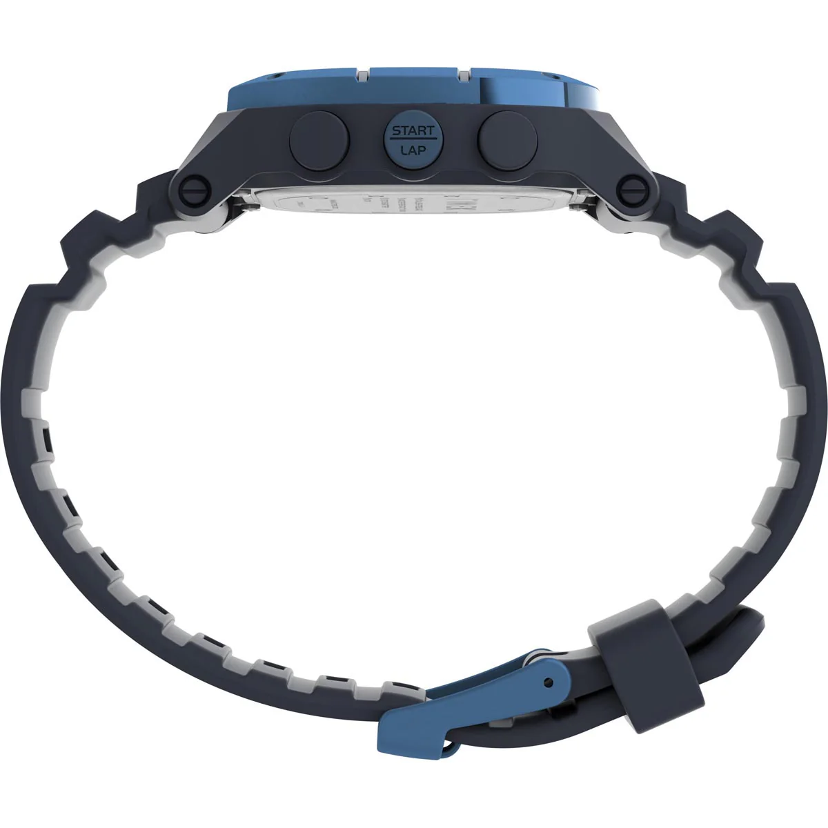 Timex Digital Unisex Digital Blue Dial  Case Soft-Silicone-Rubber-Strap Function Watch -TW5M35500 - Image 3