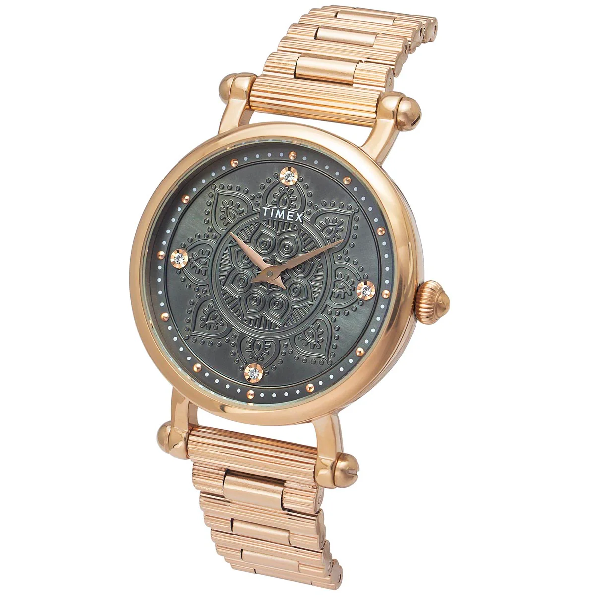 Timex Fria Women Grey Round Analog Watch - TWEL14302 - Image 2