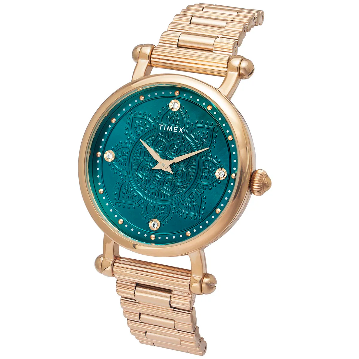 Timex Fria Women Green Round Analog Watch - TWEL14303 - Image 2