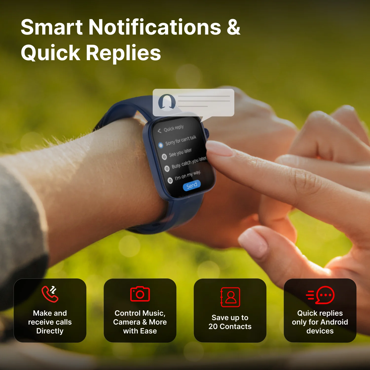 iConnect by Timex Navigator 1.83 inches (4.6cm) Display with Turn By Turn Navigation & BT Calling Smartwatch For Unisex - TWIXW902T - Image 9