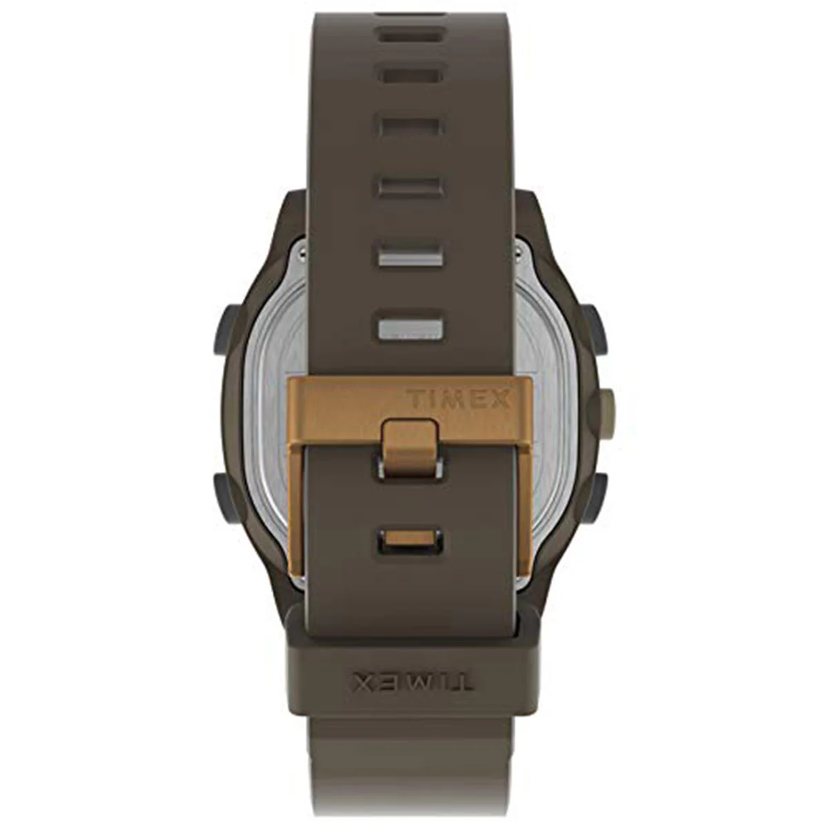 Timex Digital Unisex Digital Brown Dial Square Case Soft-Silicone-Rubber-Strap Function Watch -TW5M35400 - Image 2