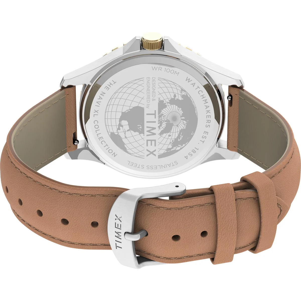 Timex Military Men's Quartz Analog Stainless Steel Dial Round Case Stainless-Steel Function  Watch -TW2U55600 - Image 4