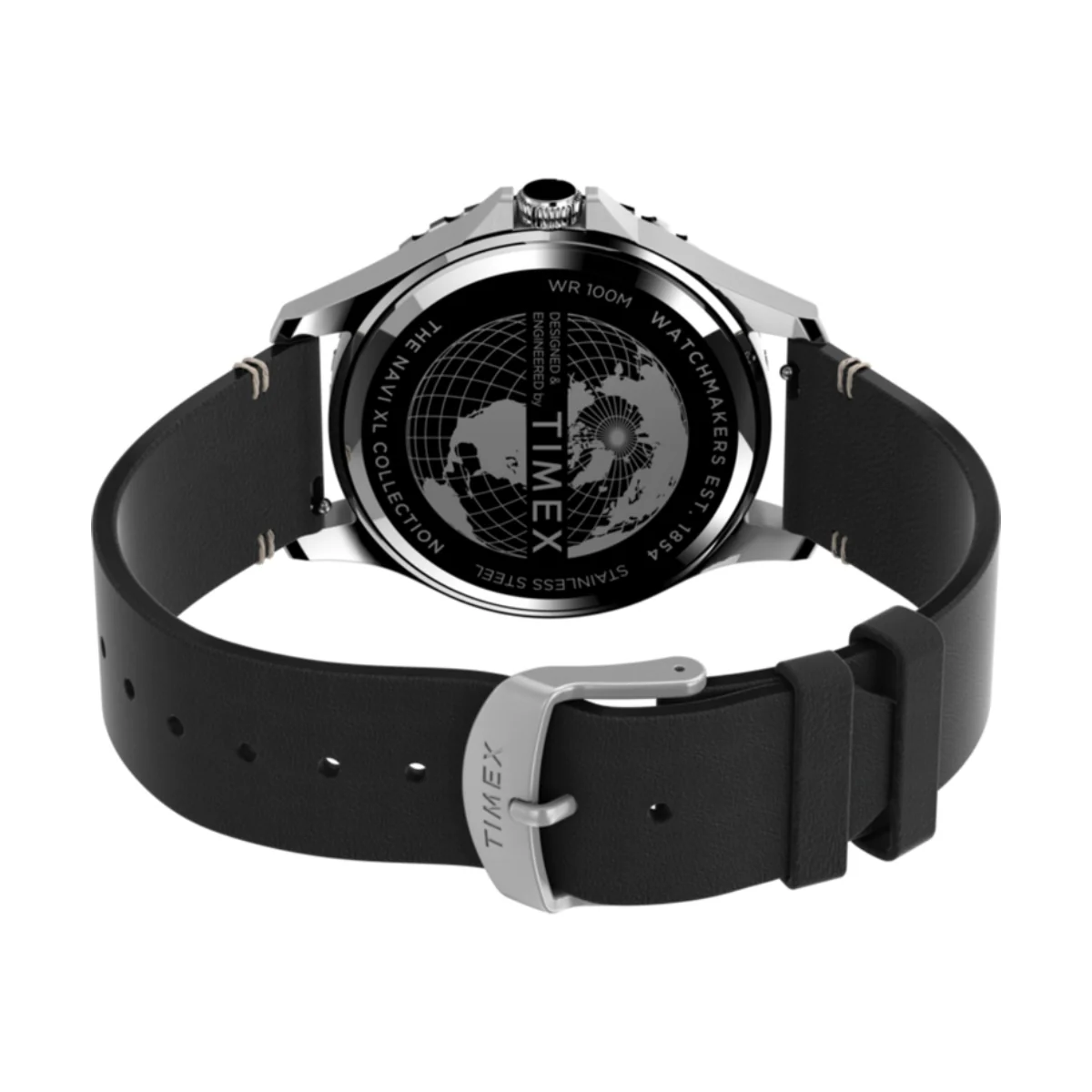Navi XL 41mm Leather Strap Watch - Image 4