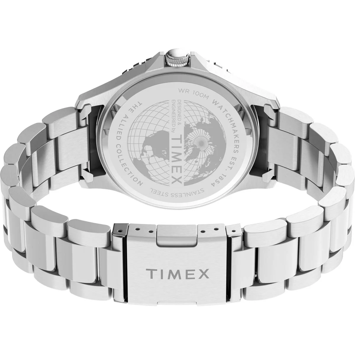 Timex Military Men's Quartz Analog Stainless Steel Dial Round Case Stainless-Steel Function  Watch -TW2U10800 - Image 3