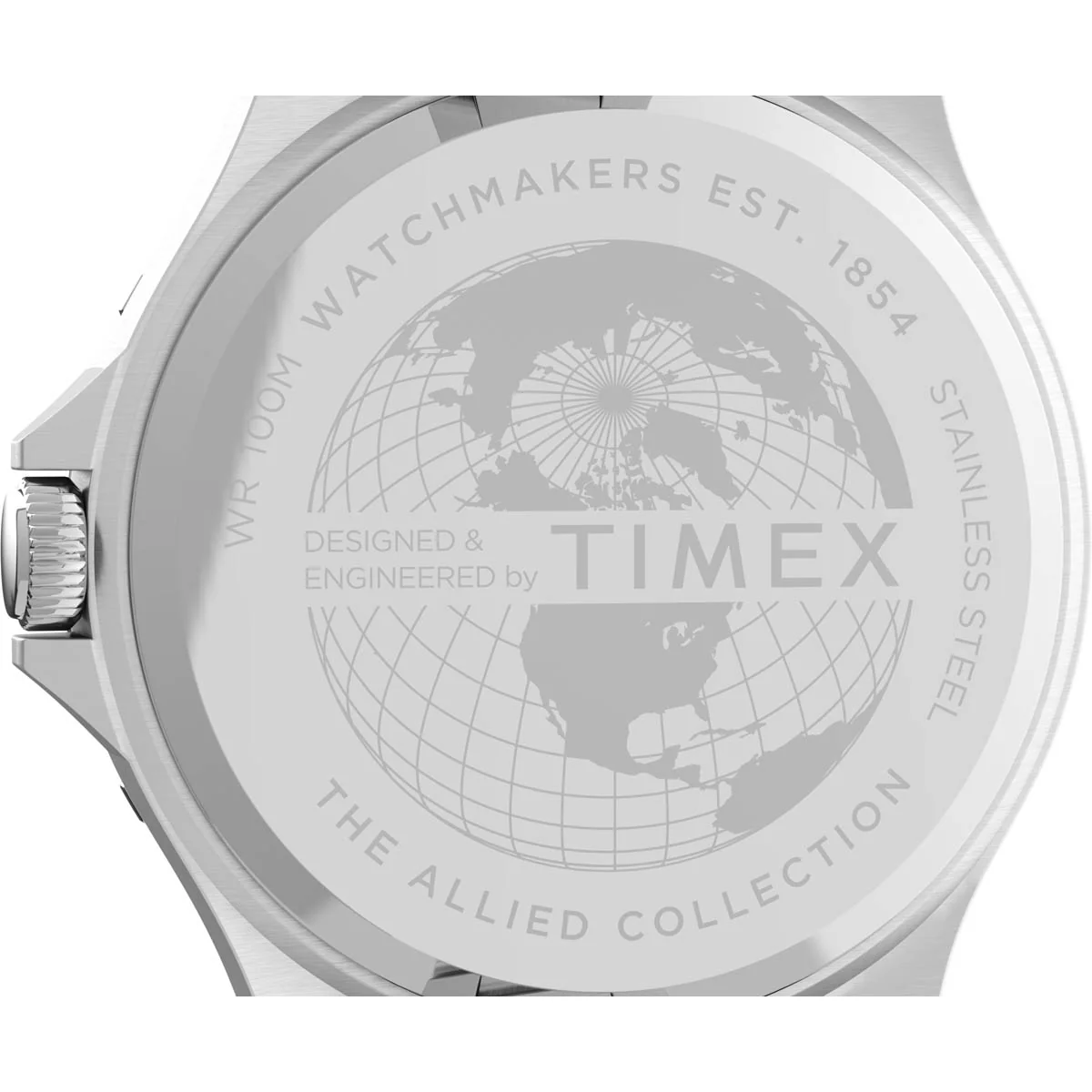 Timex Military Men's Quartz Analog Stainless Steel Dial Round Case Stainless-Steel Function  Watch -TW2U10900 - Image 4