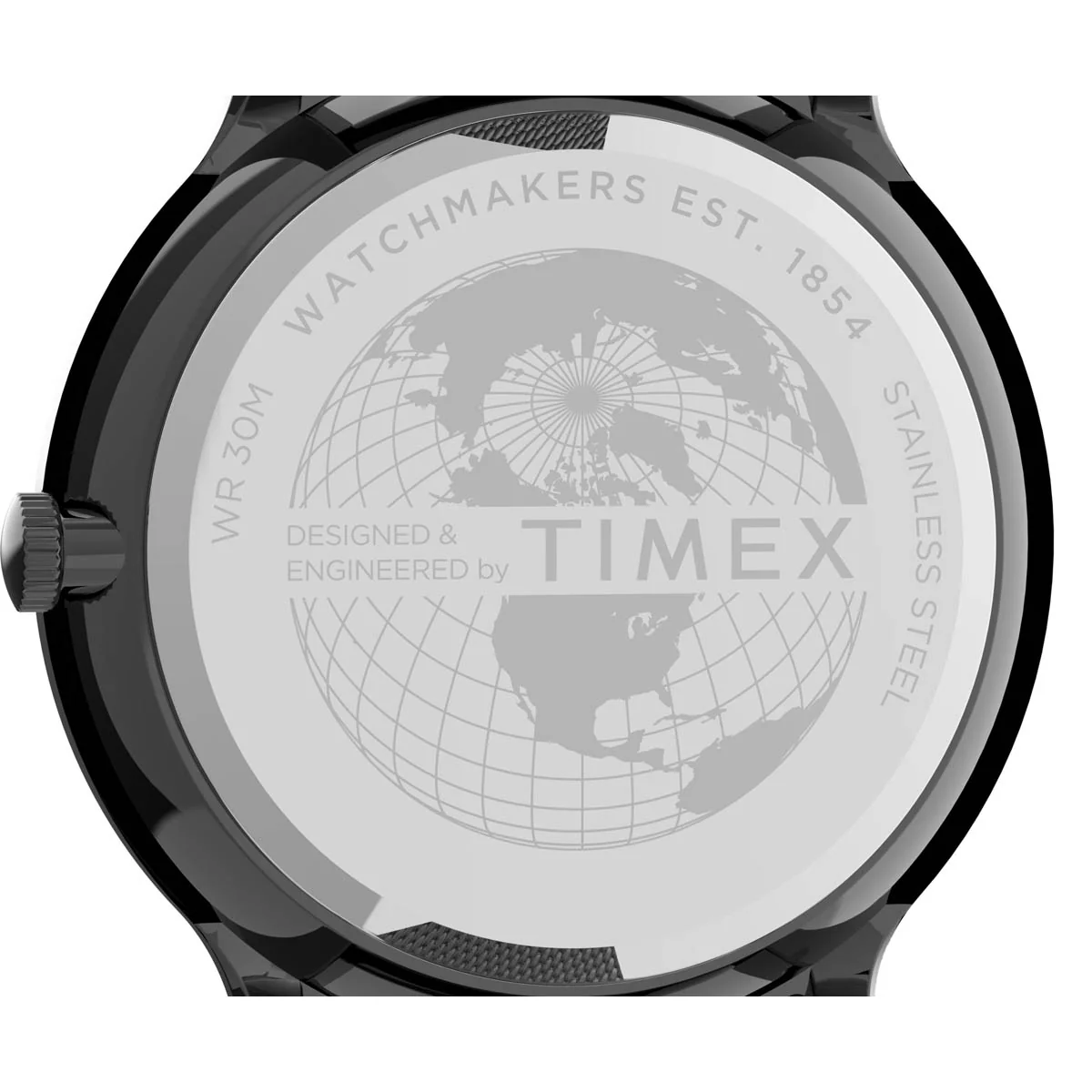Timex Essential Collection Men's Quartz Analog Gunmetal Dial Round Case Stainless-Steel-Mesh-Bracelet Function Watch -TW2T95200 - Image 4