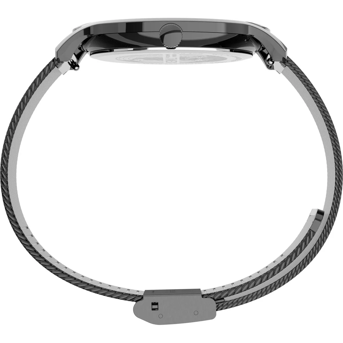 Timex Essential Collection Men's Quartz Analog Gunmetal Dial Round Case Stainless-Steel-Mesh-Bracelet Function Watch -TW2T95200 - Image 5