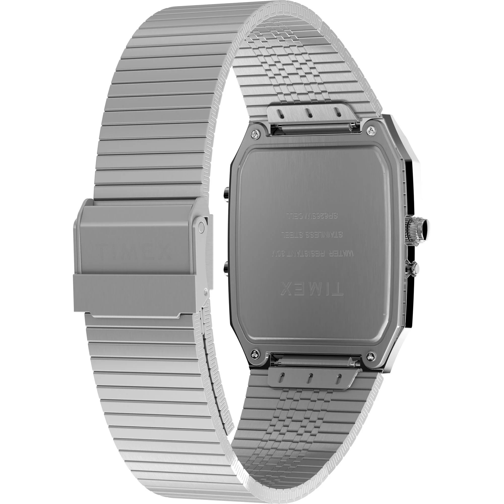 Q Timex Black Rectangle Dial Ana-Digital Men's Watch - TW2Y05900UJ - Image 4