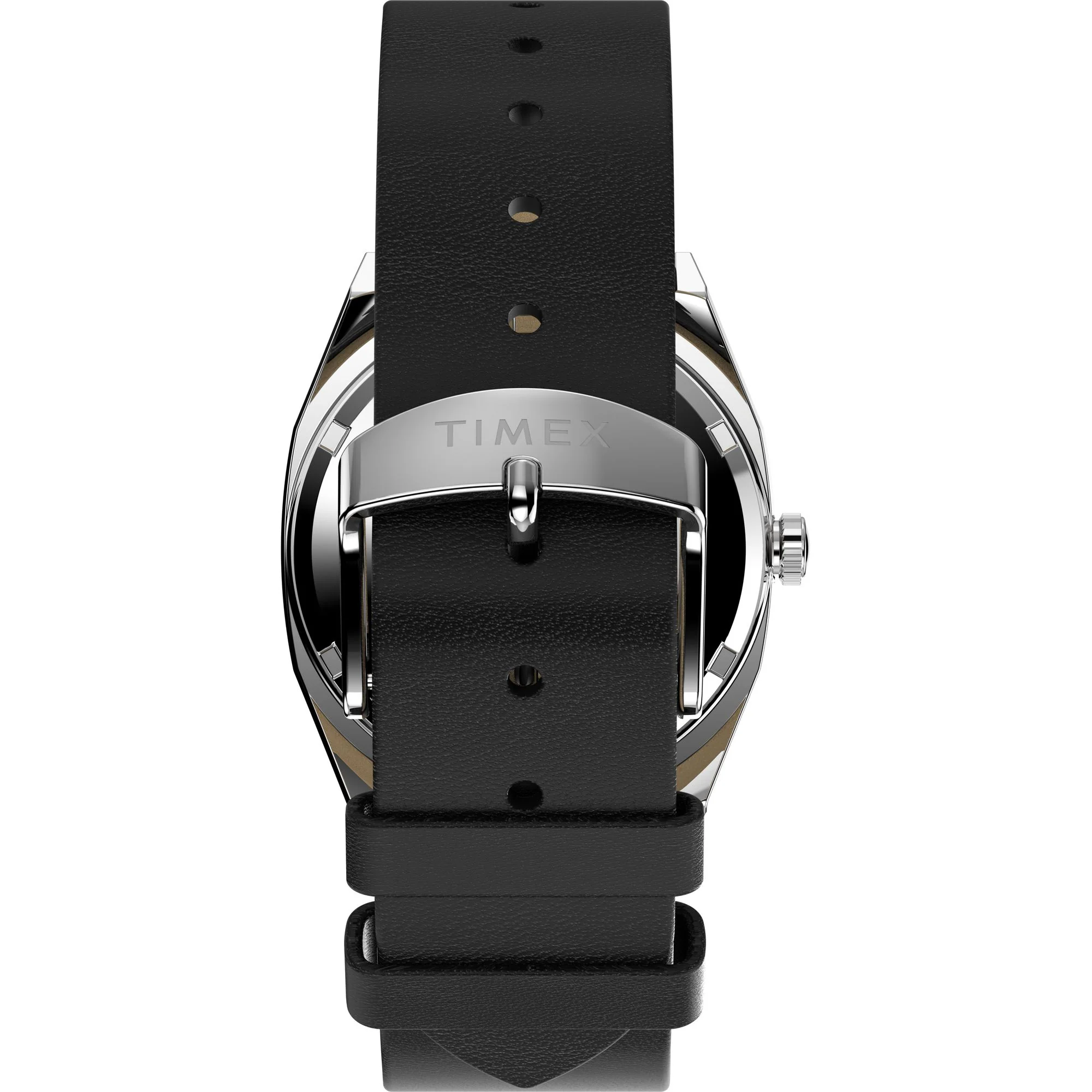 Q Timex Black Rectangle Dial Mechanical Automatic Men's Watch - TW2Y07500UJ - Image 3