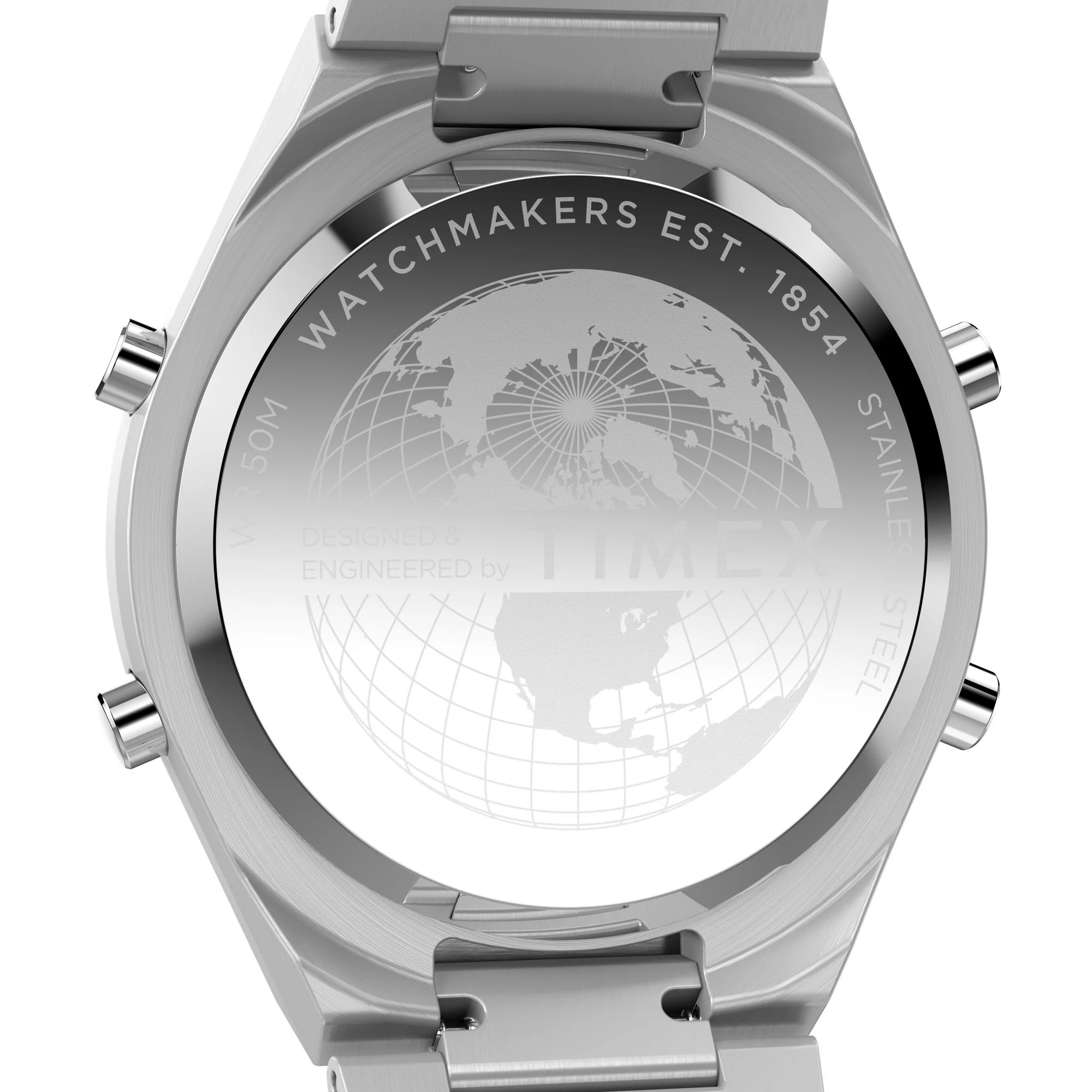 Q Timex Grey Round Dial Digital Men's Watch - TW2Y09800UJ - Image 4