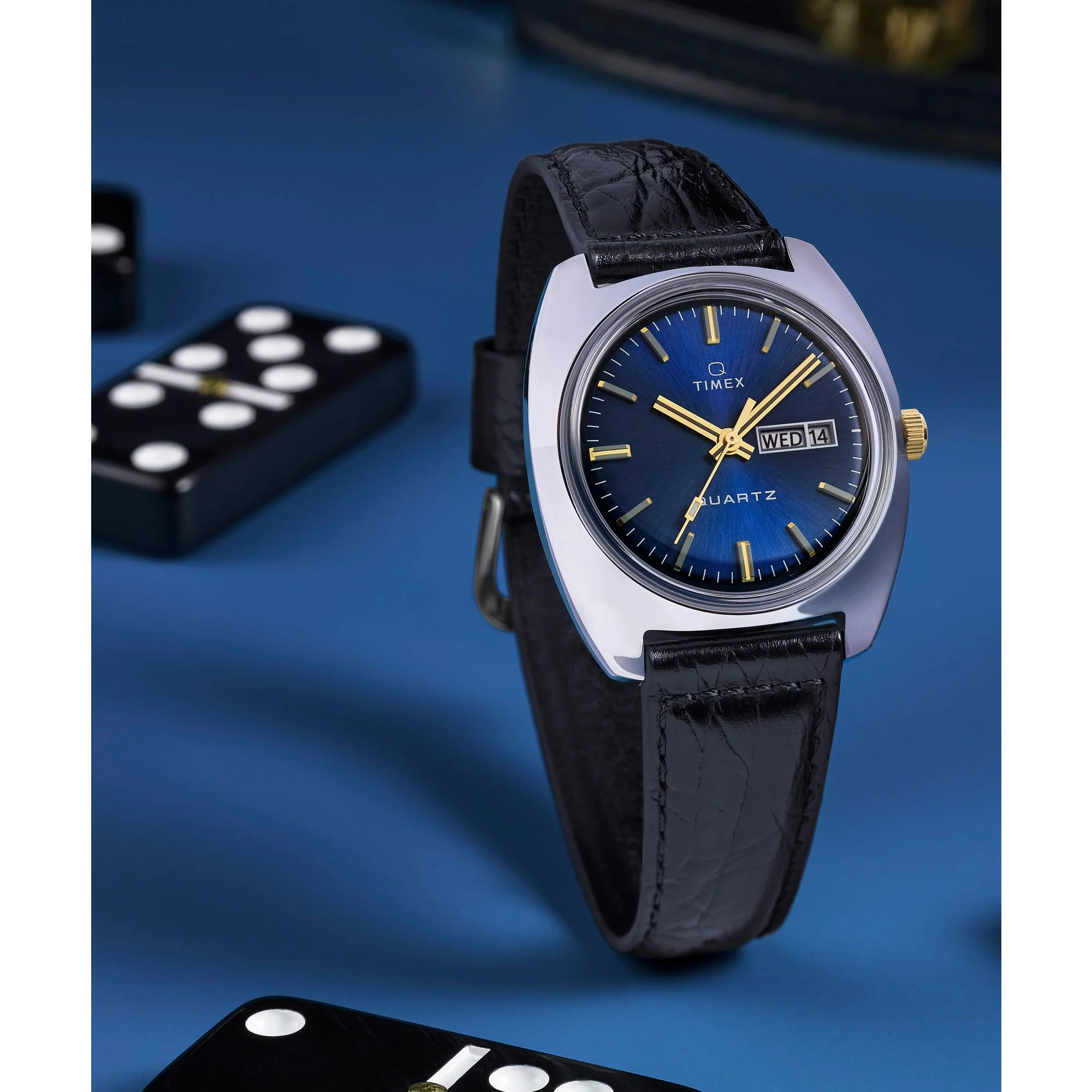 Q TIMEX Men Blue Round Dial Analog Watch - TW2W44800U9 - Image 6