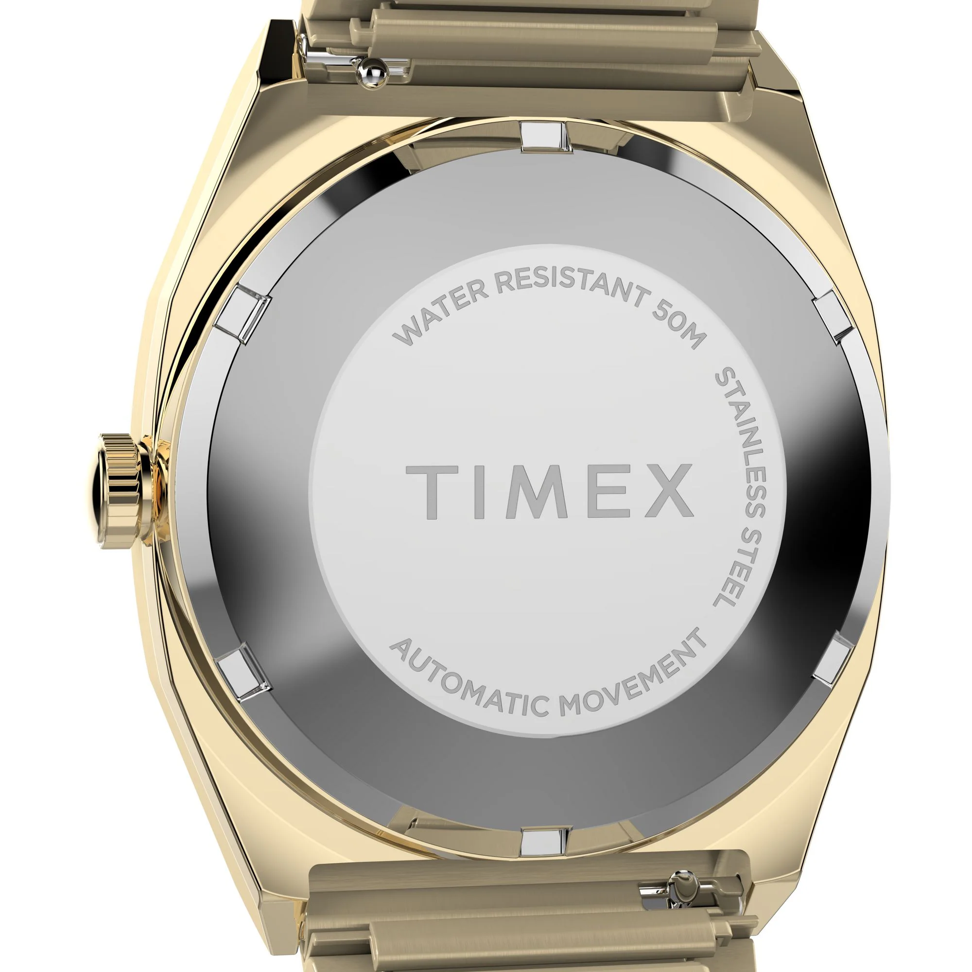 Q TIMEX Men Champagne Rectangle Dial Automatic Analog Watch - TW2Y07200IK - Image 4