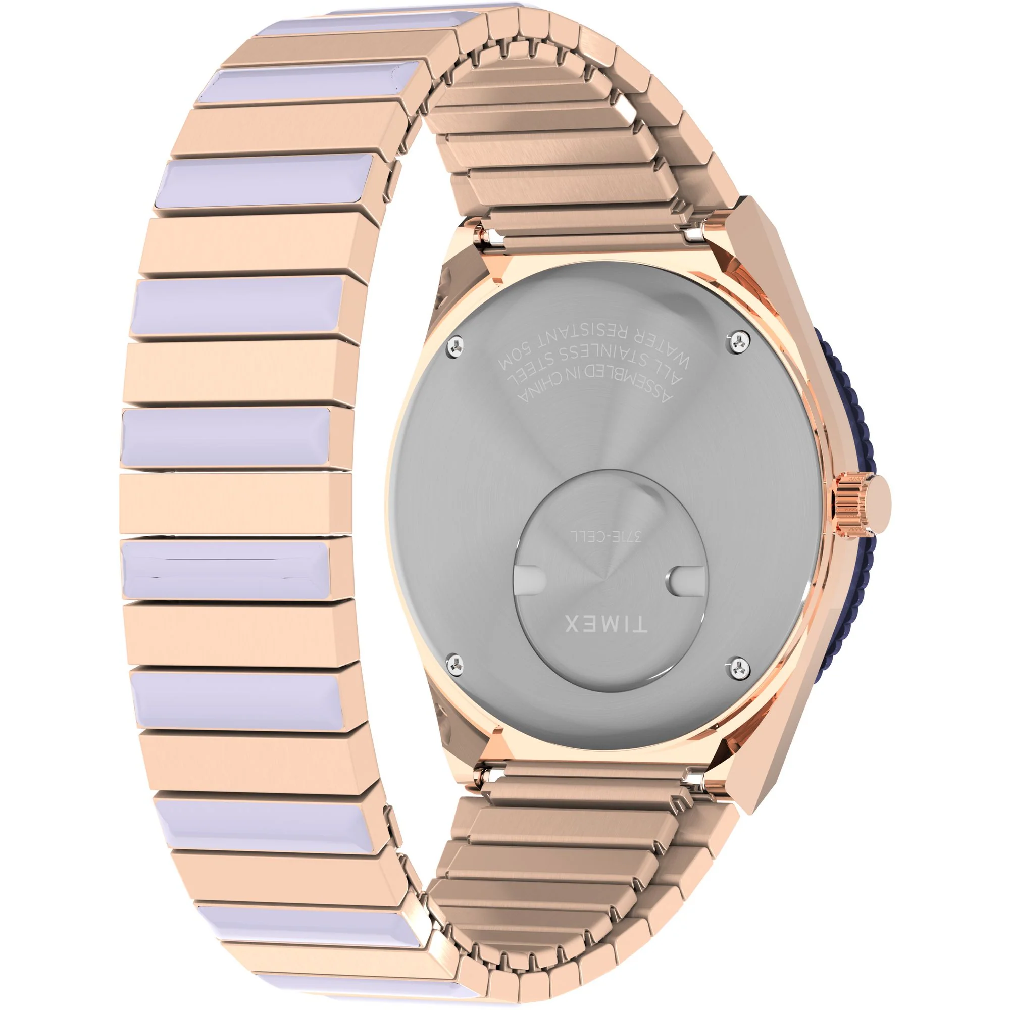 Q Timex Purple Round Dial Analog Women's Watch - TW2W87700UJ - Image 5