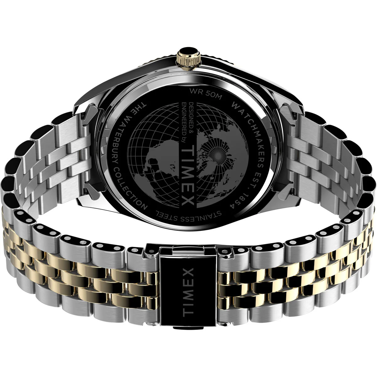 Timex 3 Hands Men's Analog Black Dial Coloured Quartz Watch, Round Dial with 41 mm Case width - TW2V17600UJ - Image 5