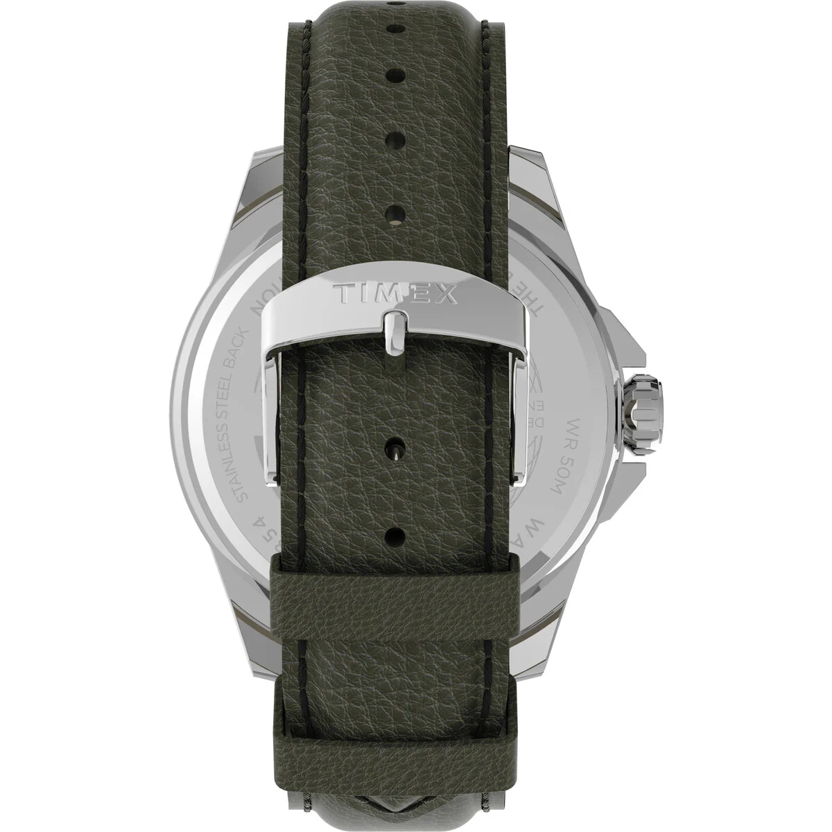 Timex 3 Hands Men's Analog Green Dial Coloured Quartz Watch, Octogonal Dial with 44 mm Case width - TW2U82000UJ - Image 3