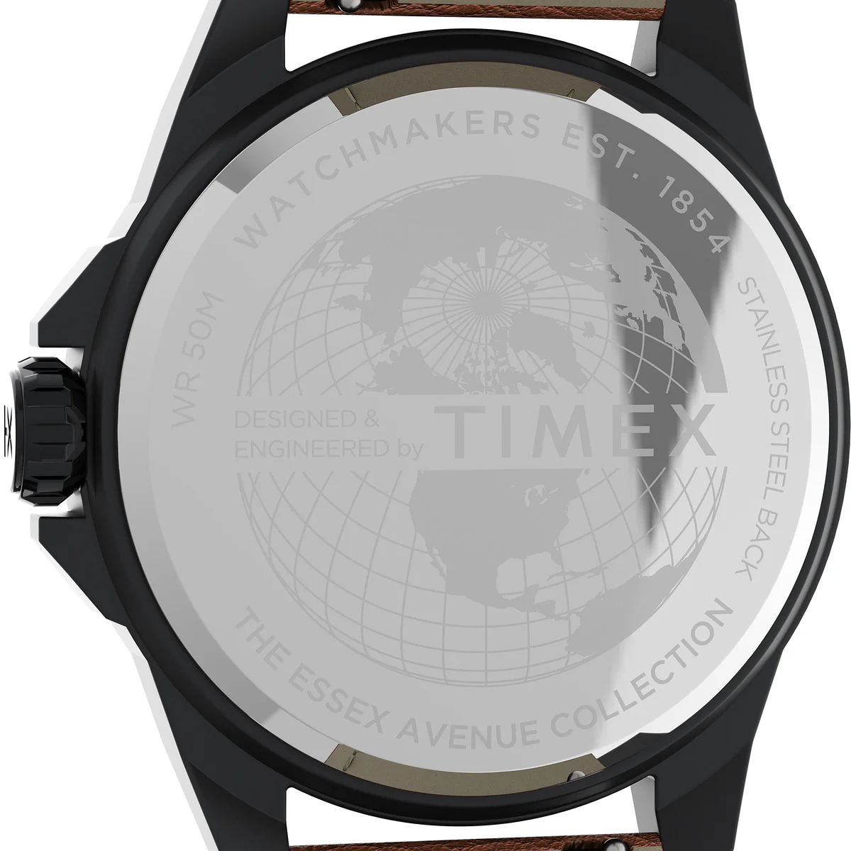Essex Ave Day-Date 44mm Leather Strap Watch - Image 4