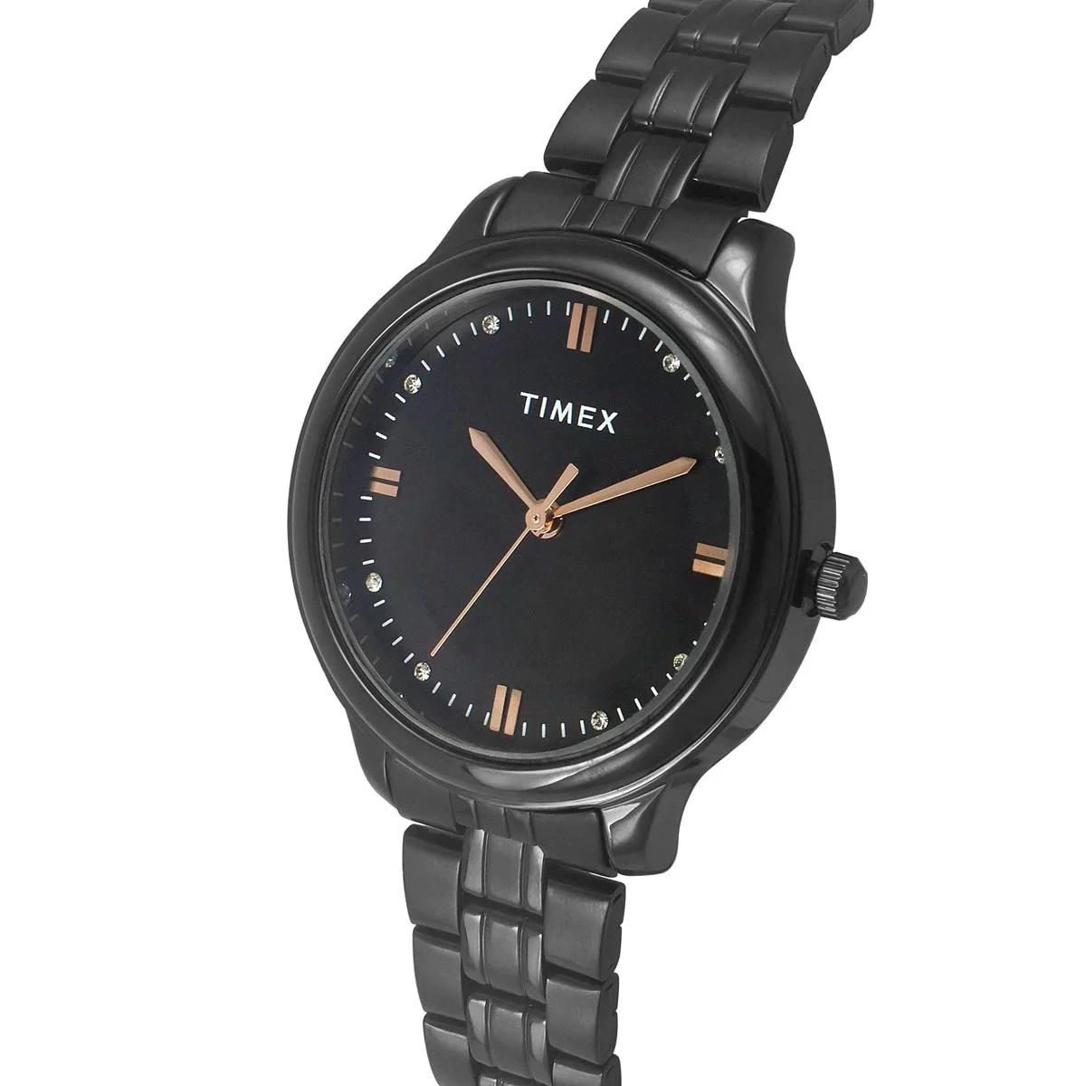 Timex 3 Hands Women Analog Black Dial Coloured Quartz Watch, Round Dial with 30 mm Case width - TWEL149SMU04 - Image 2