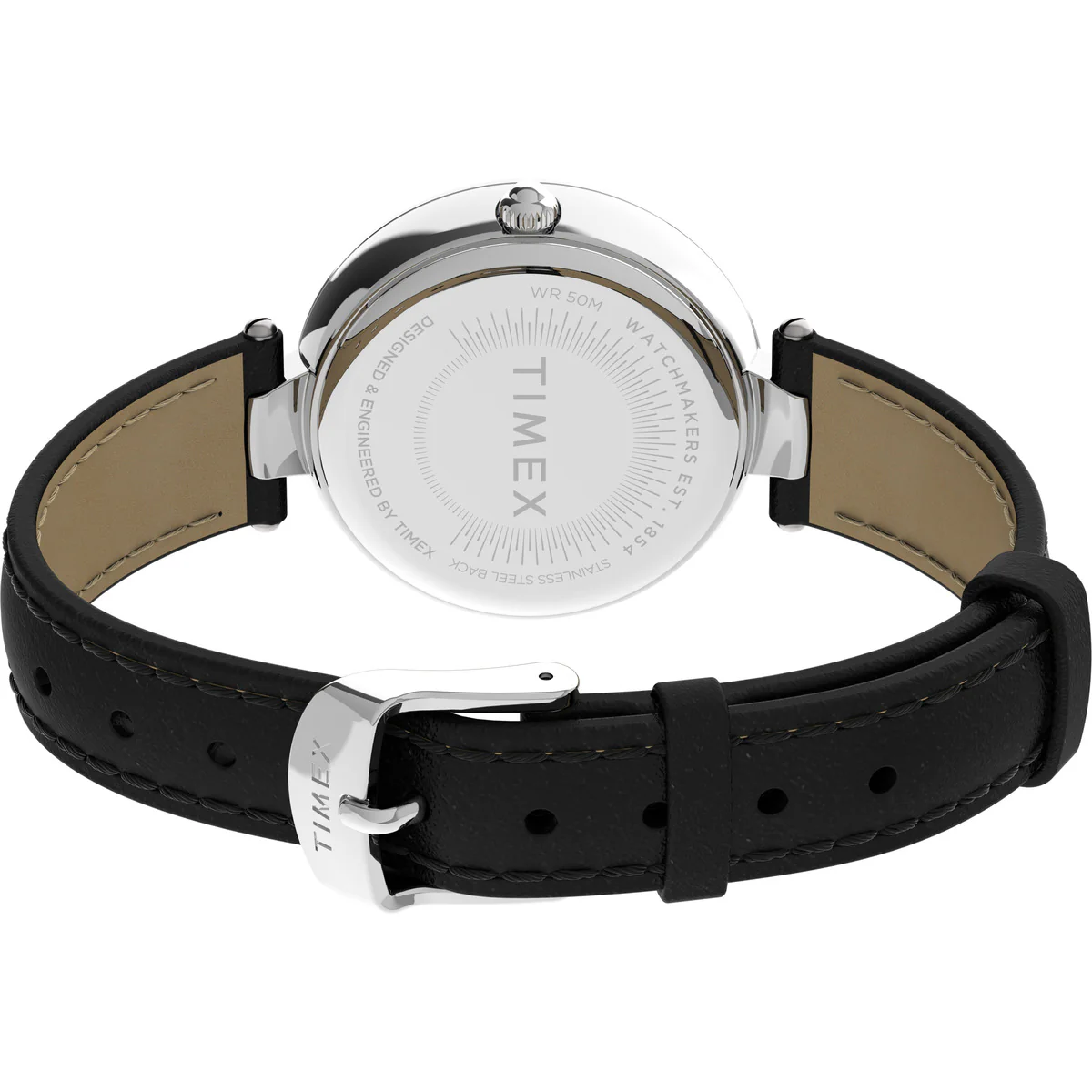 Timex 3 Hands Women's Analog Silver Dial Coloured Quartz Watch, Round Dial with 32 mm Case width - TW2V45200UJ - Image 4