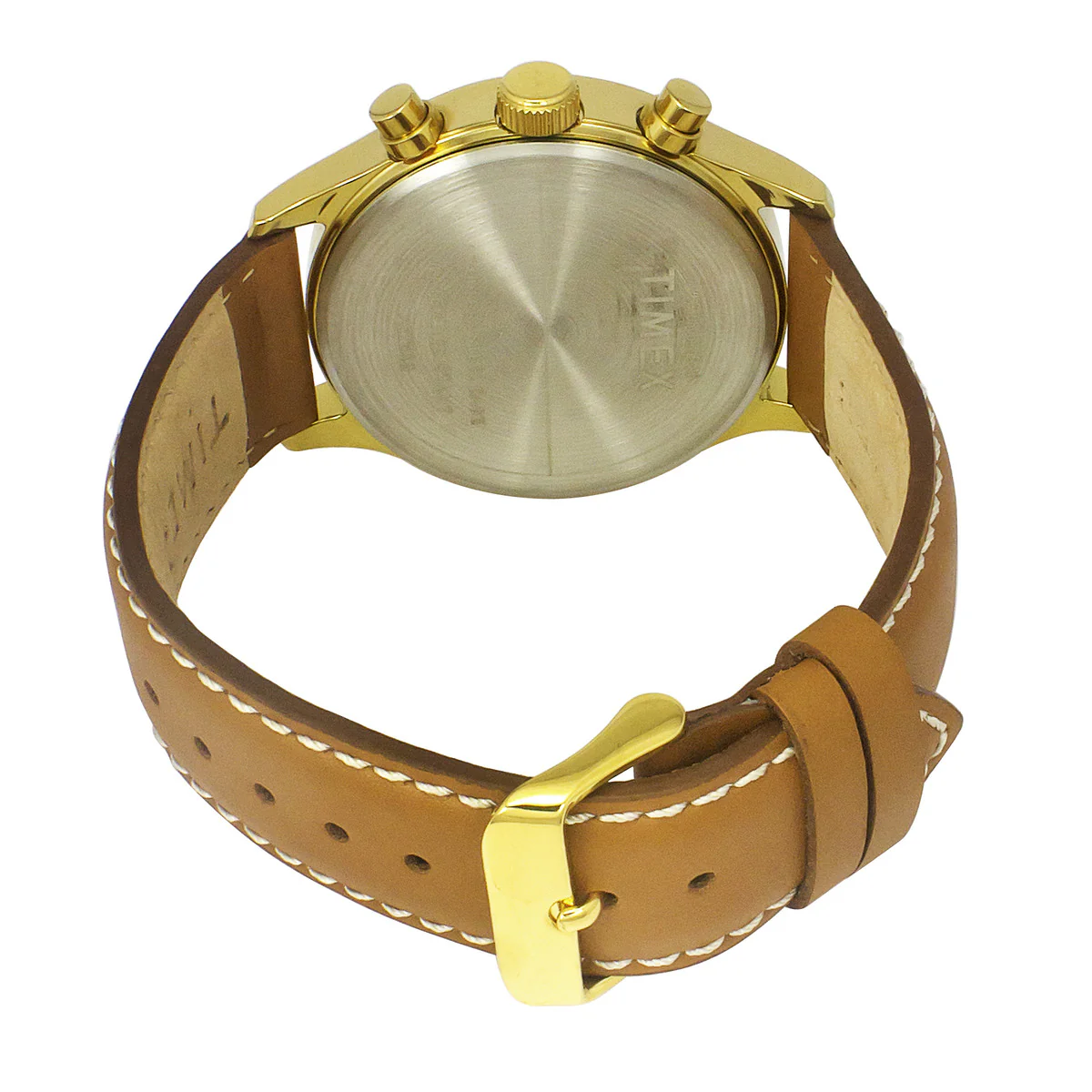 Timex Fashion Men's Beige Dial Round Case Dual time Function Watch -TWEG19806 - Image 3