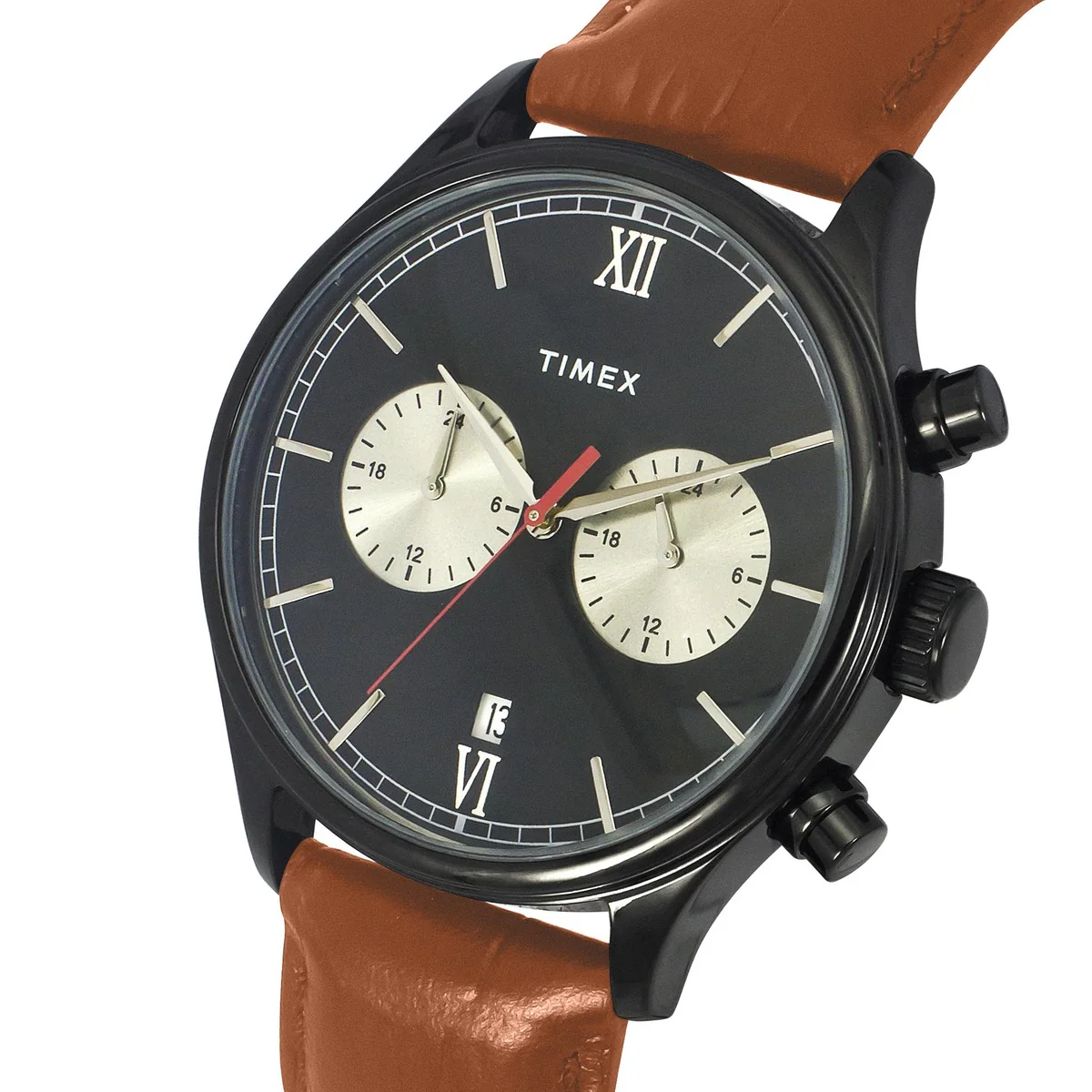 Timex Fashion Men's Black Dial Round Case Dual time Function Watch -TWEG19808 - Image 2