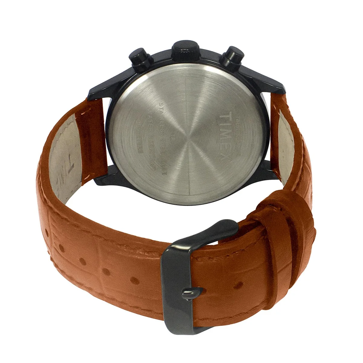 Timex Fashion Men's Black Dial Round Case Dual time Function Watch -TWEG19808 - Image 3