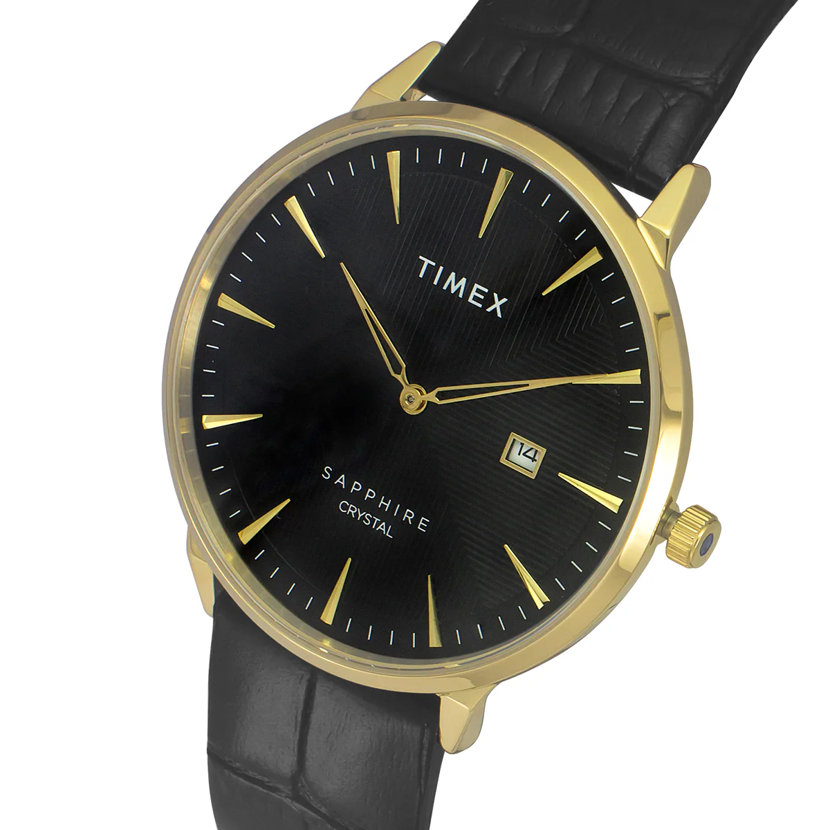 Timex Fashion Men's Black Dial Round Case 2 Hands? Function Watch -TWEG21901 - Image 2