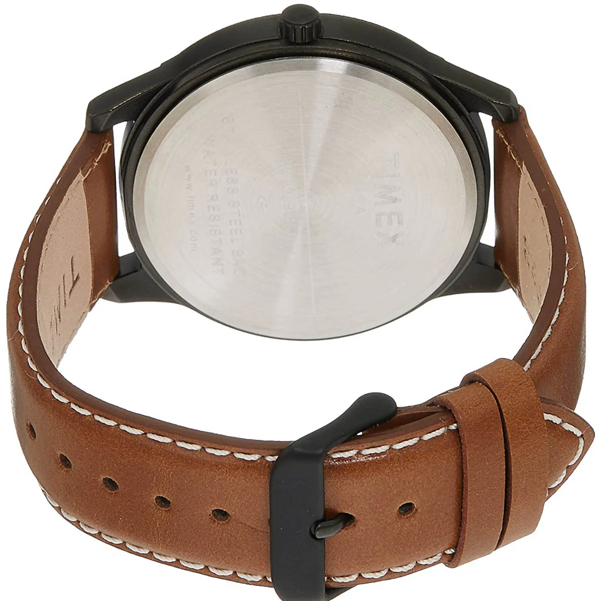 Timex Fashion Men's Black Dial Round Case Day Date Function Watch -TW000U928 - Image 2