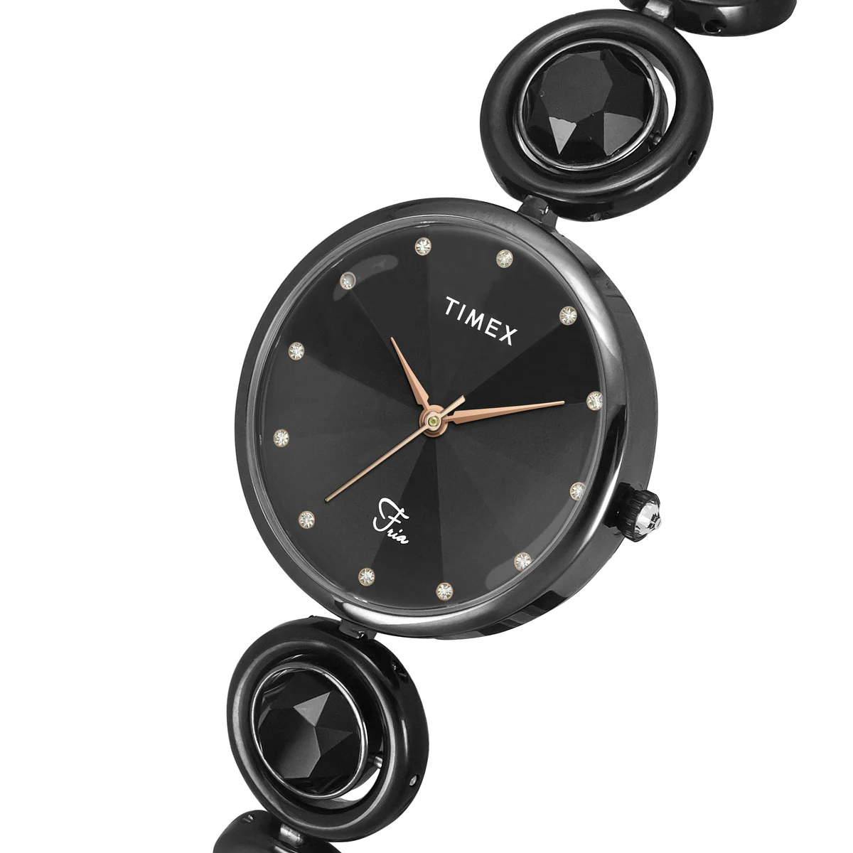 Timex Fria Women Black Round Analog Watch - TWEL16401 - Image 2