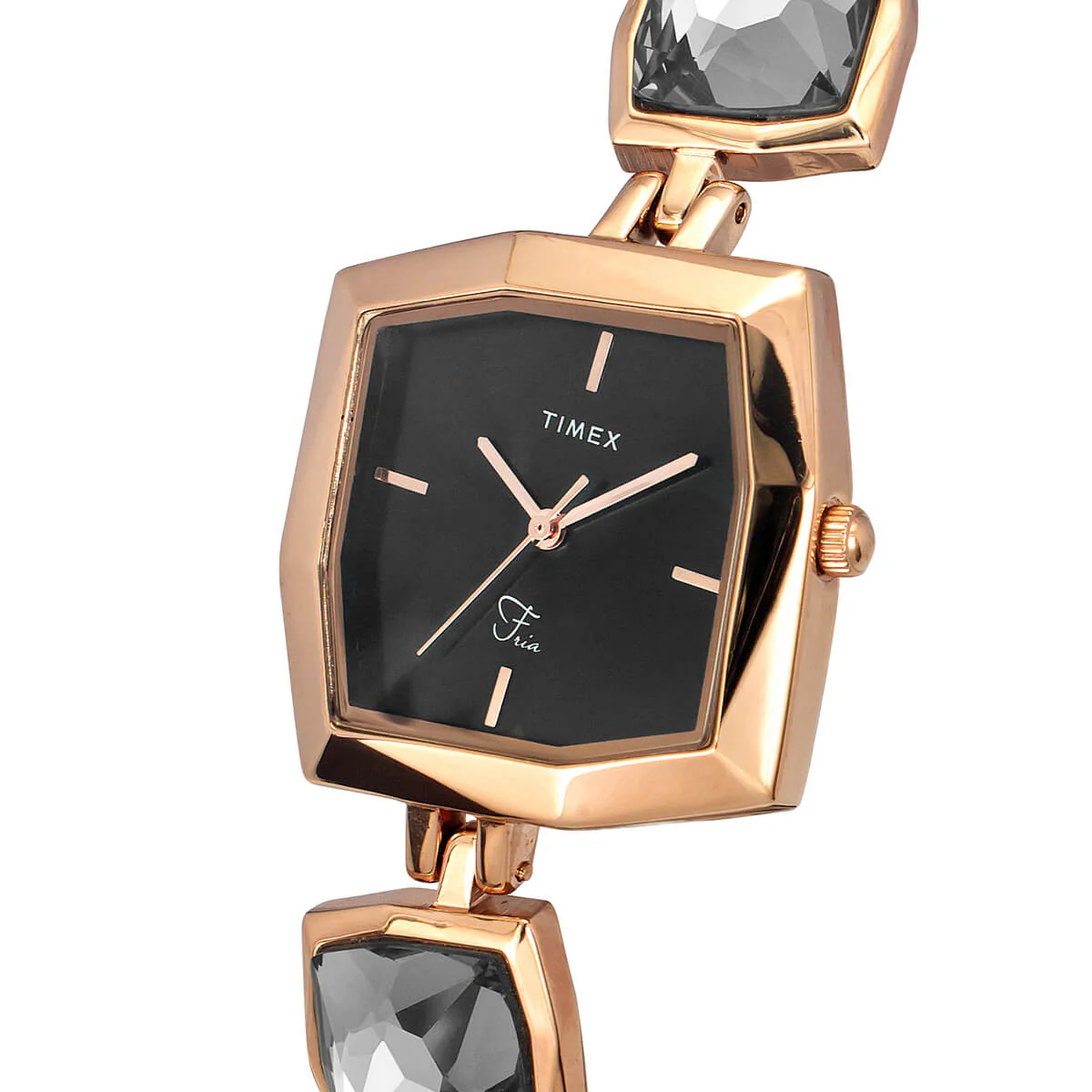 Timex Fria Women Black Square Analog Watch - TWEL16100 - Image 2