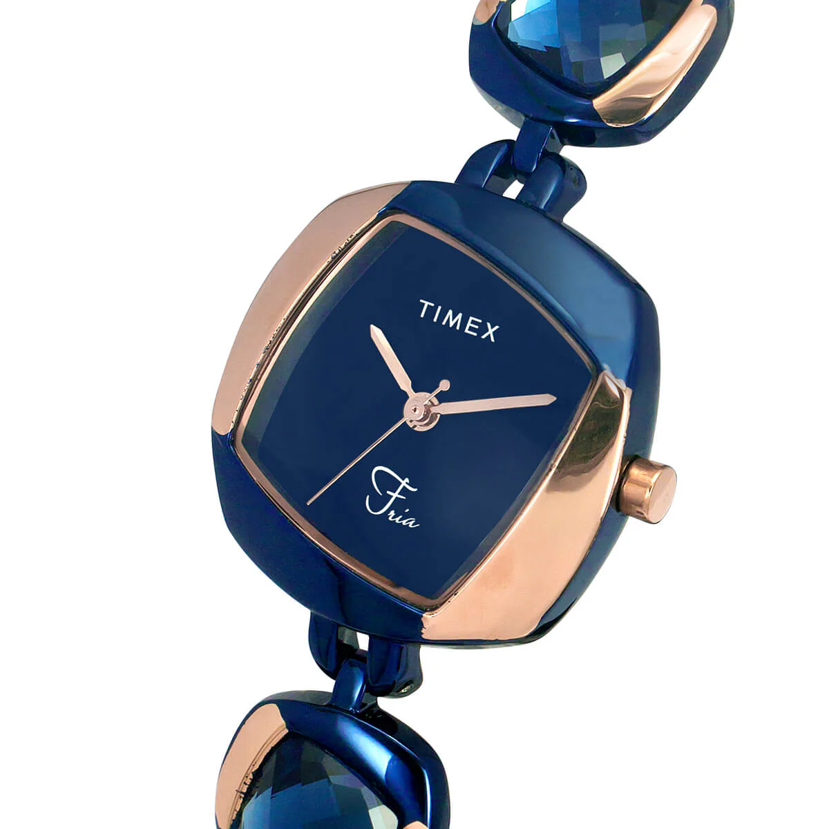 Timex Fria Women Blue Square Analog Watch - TWEL15005 - Image 2