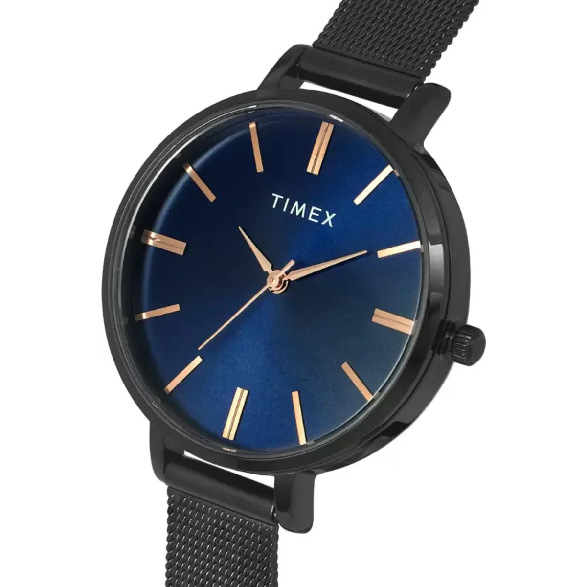 Timex Fashion Women's Blue Dial Round Case 3 Hands Function Watch -TWEL155SMU03 - Image 2