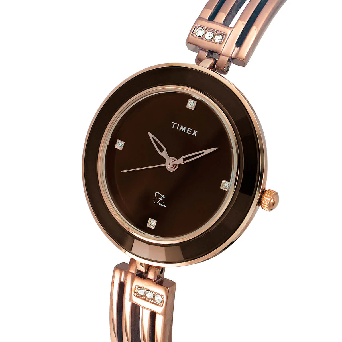 Timex Fria Women Brown Round Analog Watch - TWEL16204 - Image 2