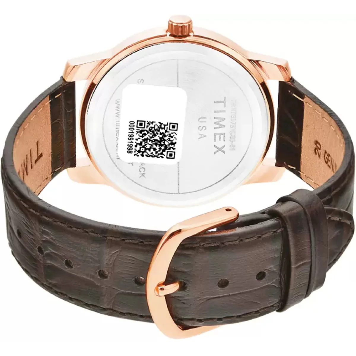 Timex Fashion Men's Rose Gold Dial Round Case 3 Hands Function Watch -TWNTG07SMU03 - Image 4