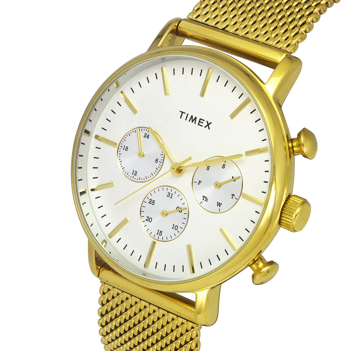 Timex Fashion Men's Warm Silver Dial Round Case Multifunction Function Watch -TWEG20007 - Image 2