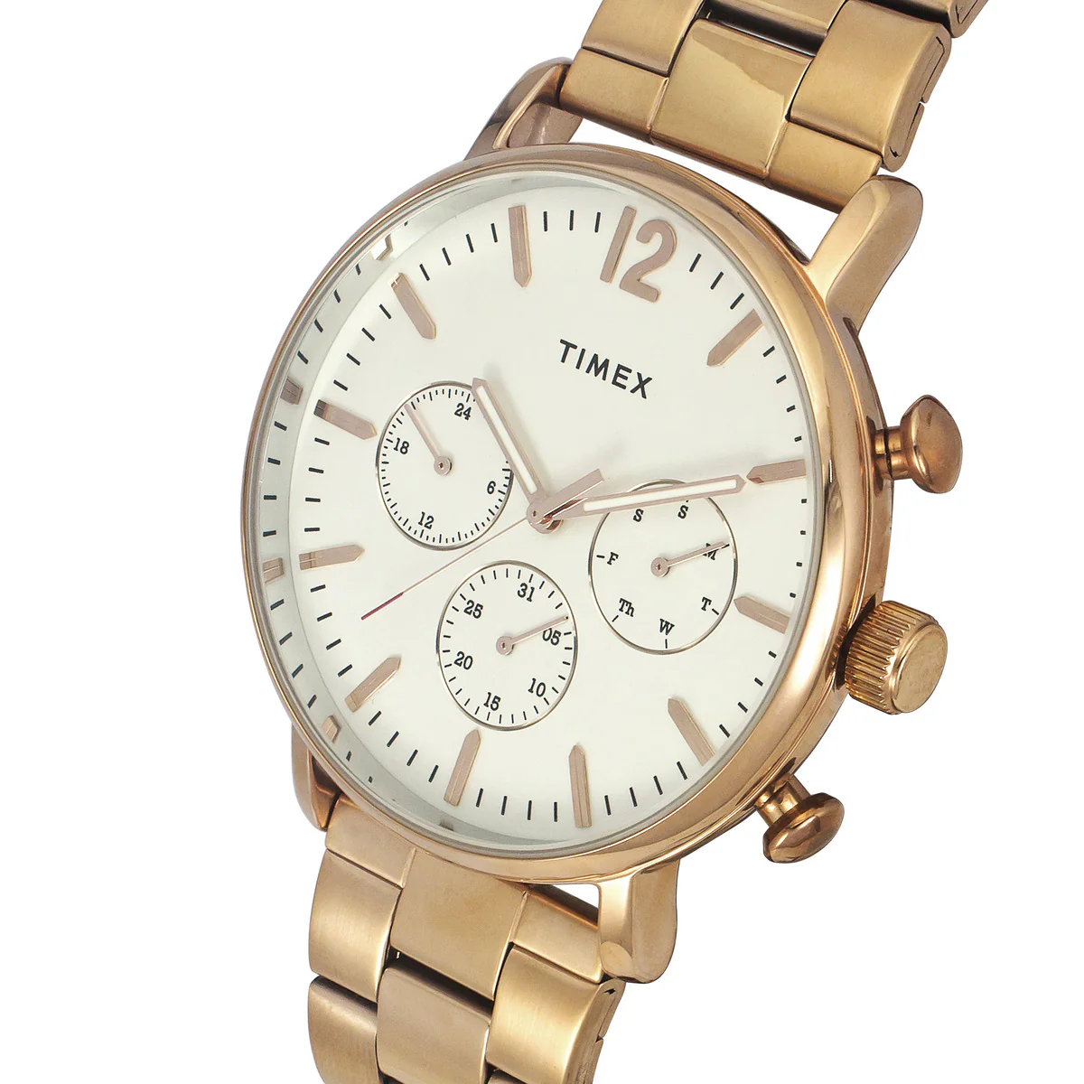 Timex Fashion Men's Silver Dial Round Case Multifunction Function Watch -TWEG20009 - Image 2