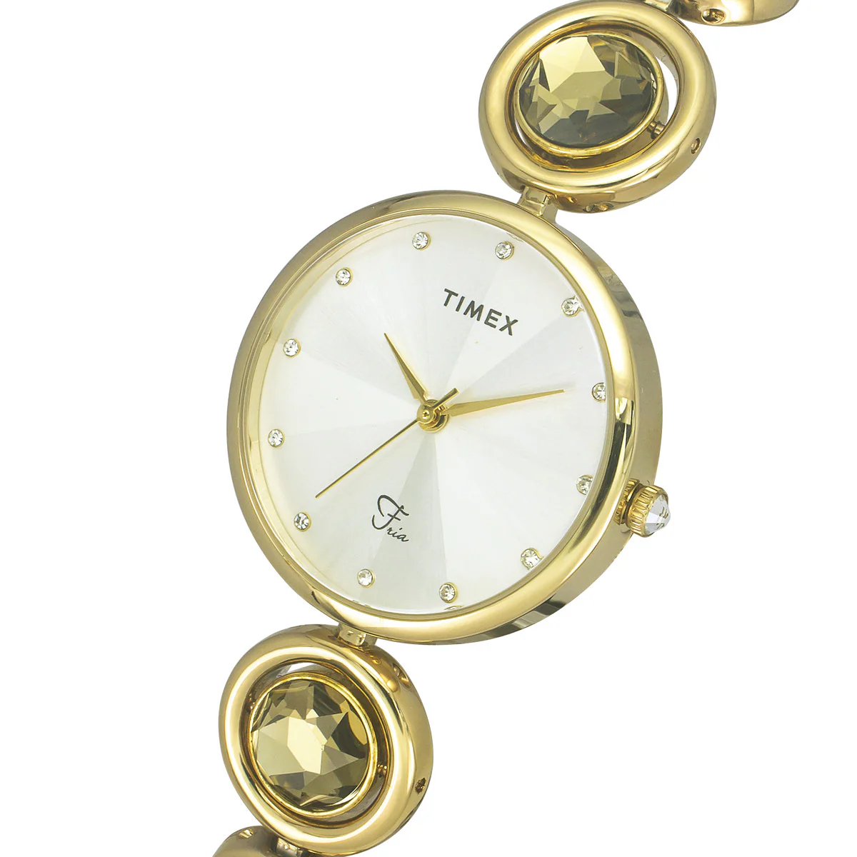 Timex Fria Women Silver Round Analog Watch - TWEL16400 - Image 2
