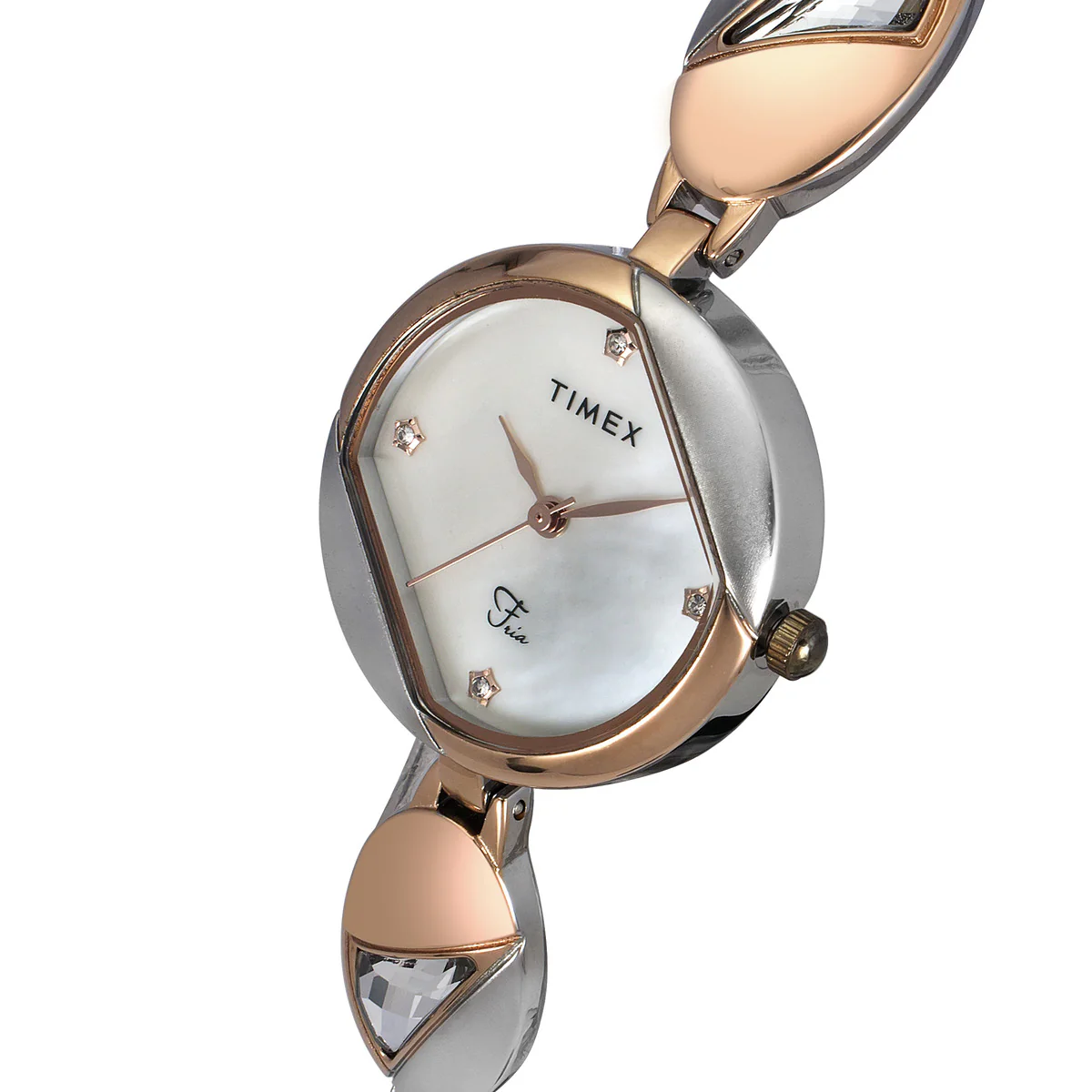 Timex Fria Women Off White Round Analog Watch - TWEL16301 - Image 2