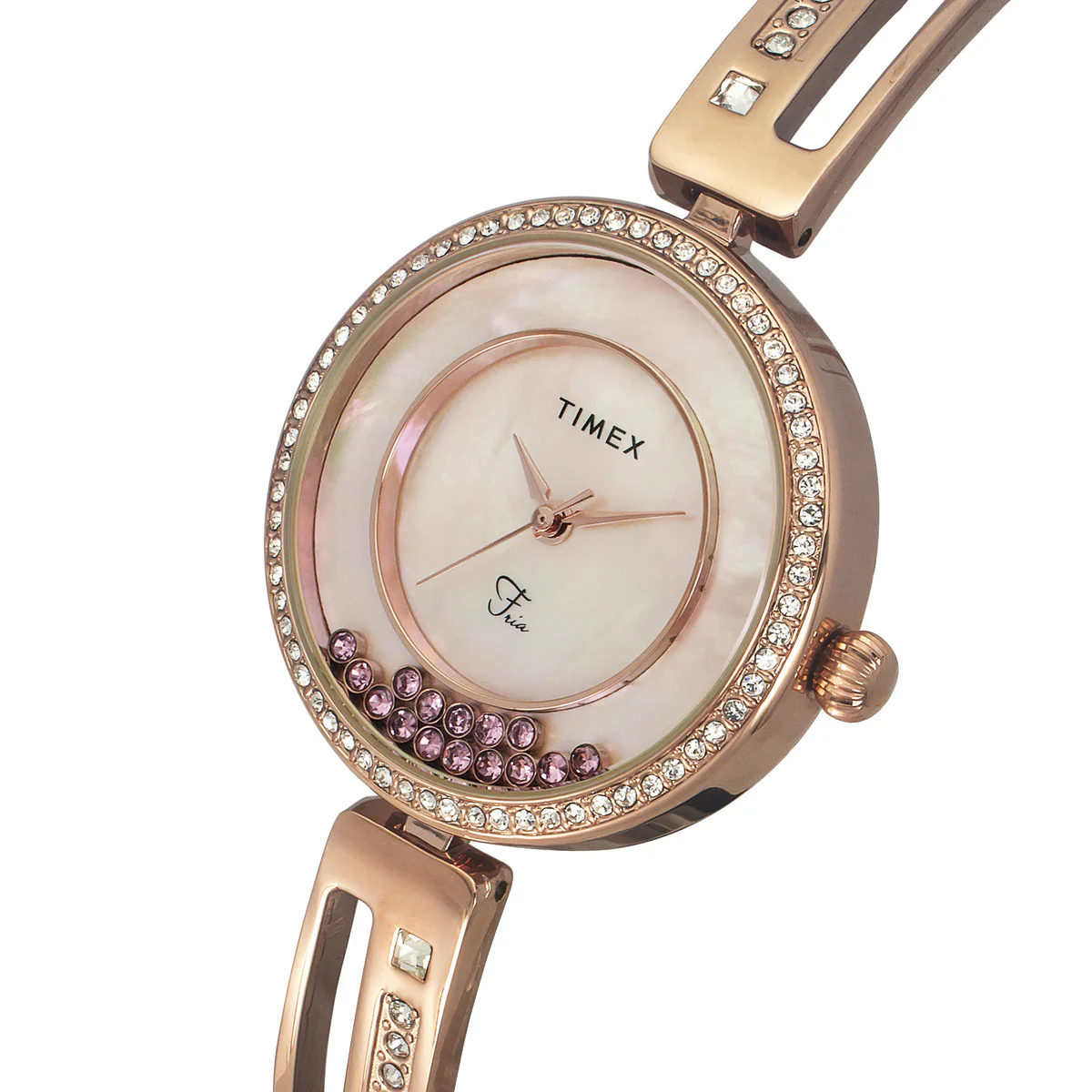 Timex Fria Women Off White Round Analog Watch - TWEL16501 - Image 2