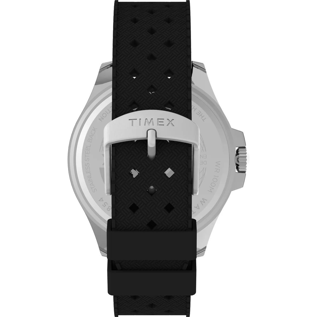 Timex 3 Hands Men's Analog Black Dial Coloured Quartz Watch, Round Dial with 43 mm Case width - TW2V27200UJ - Image 3