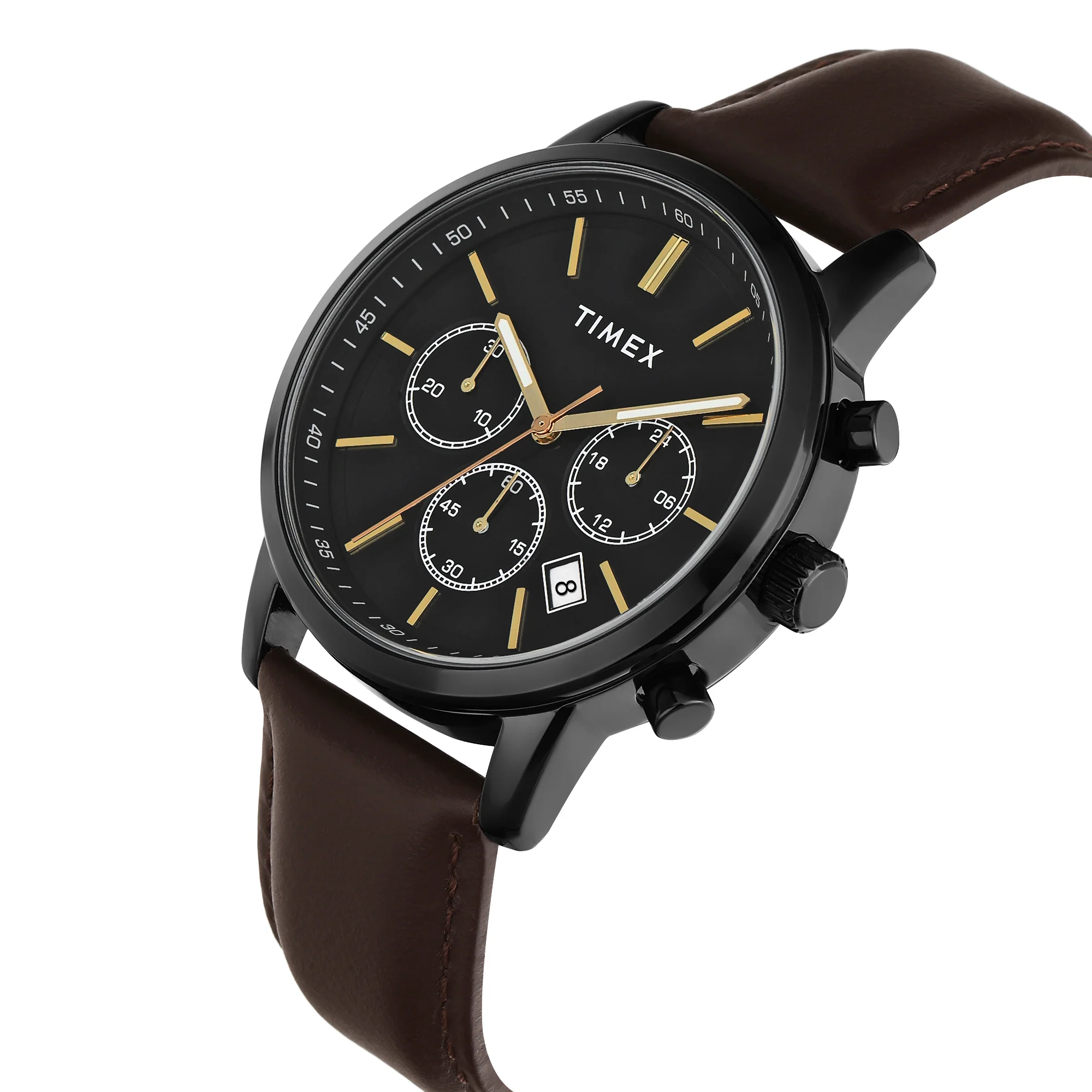 Timex Black Round Dial Analog Chronograph Men's Watch - TWEG294SMU01 - Image 2