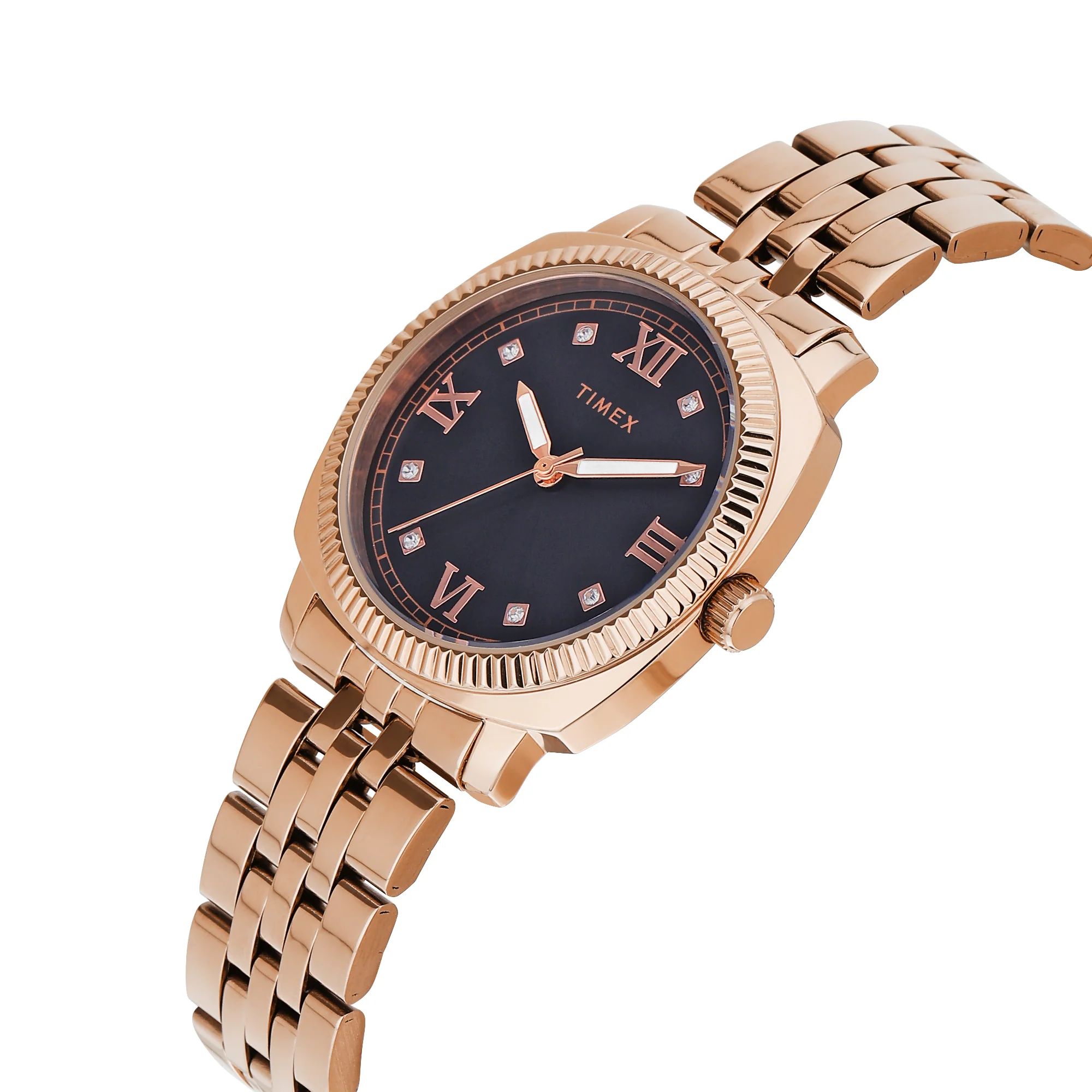 Timex Black Round Dial Analog Women's Watch - TWEL234SMU02 - Image 2
