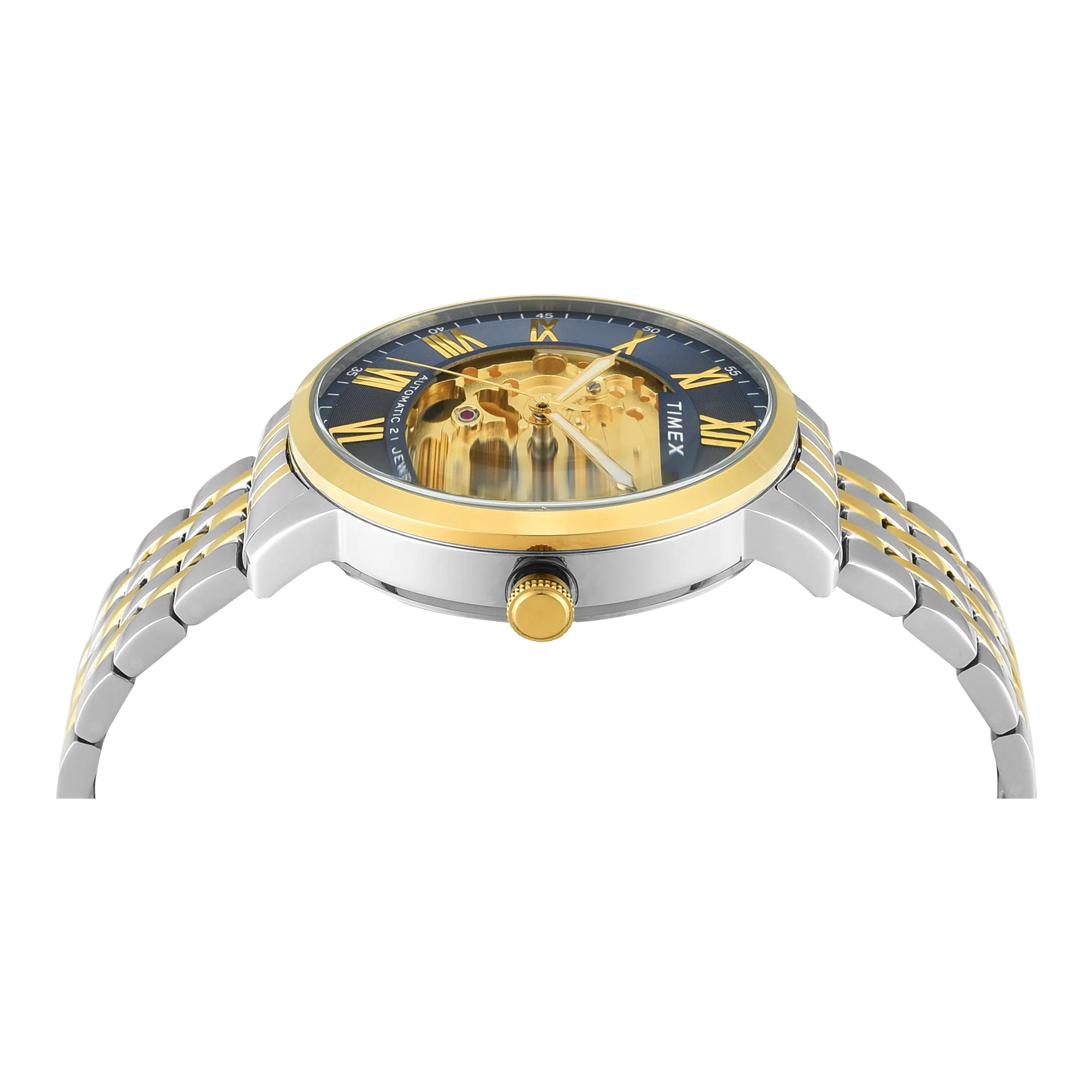 TIMEX Blue Round Dial Analog Automatic Men's Watch - TWEG23505 - Image 4