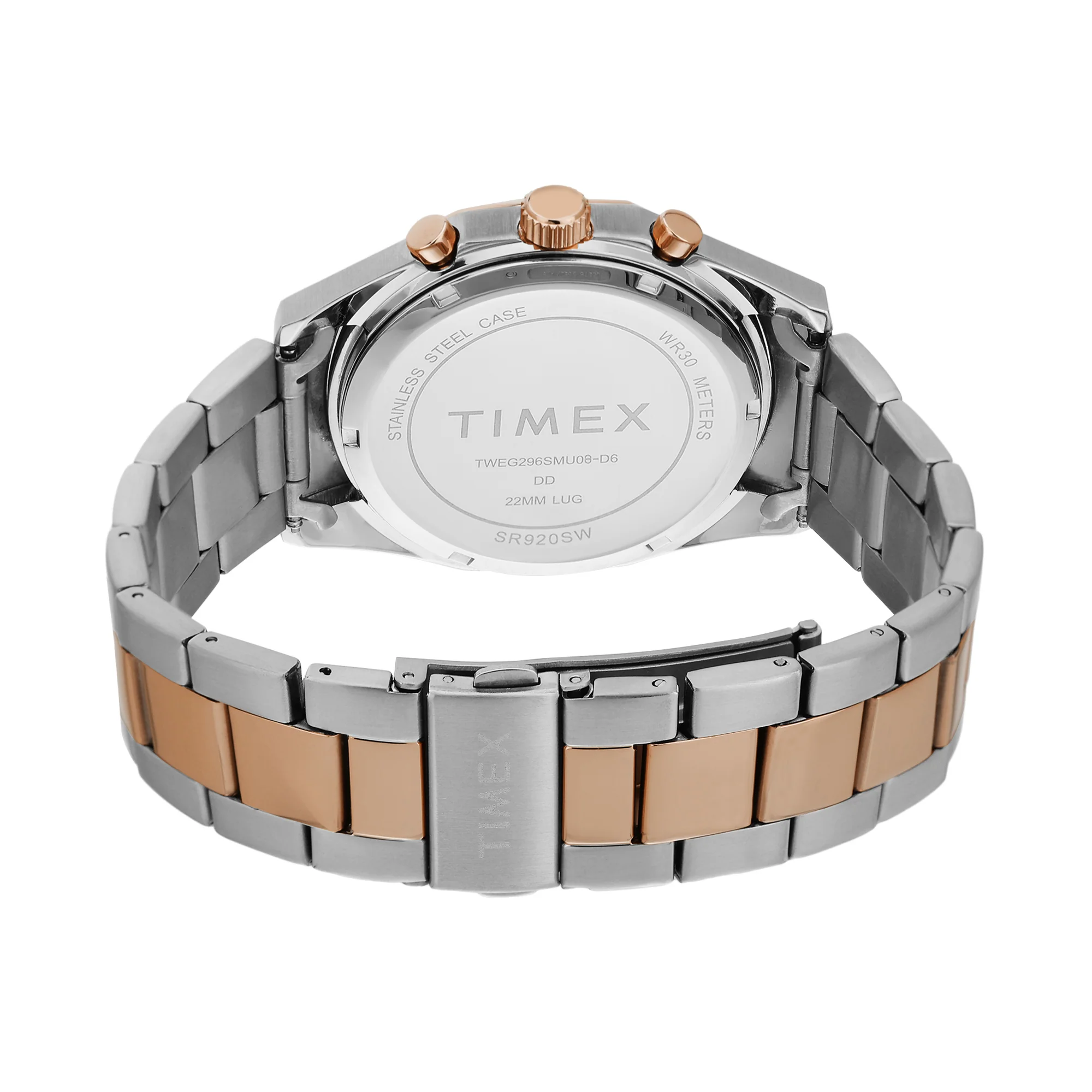 Timex Blue Round Dial Analog Chronograph Men's Watch - TWEG296SMU08 - Image 4
