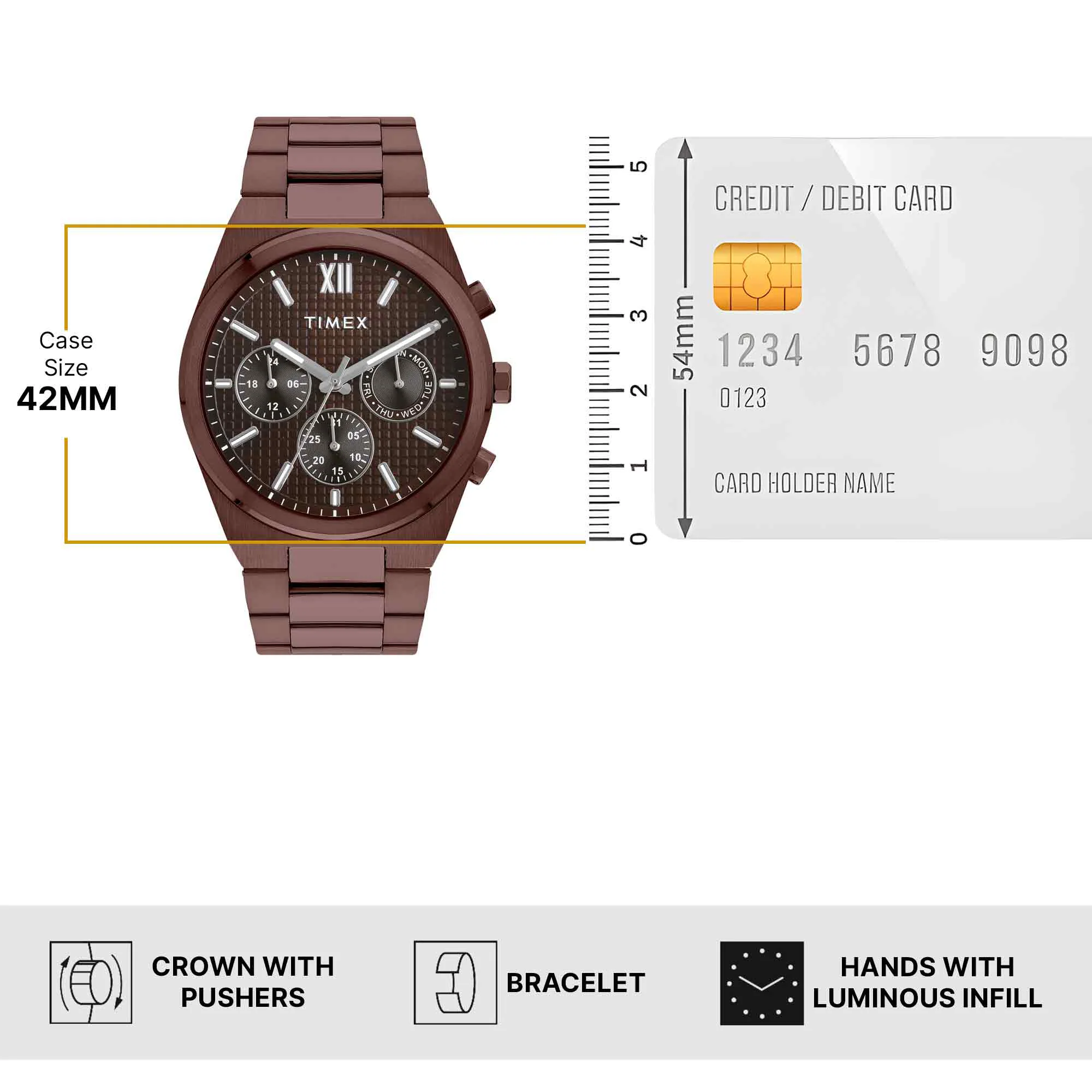 Timex Brown Round Dial Analog Men's Watch - TWEG297SMU05 - Image 6