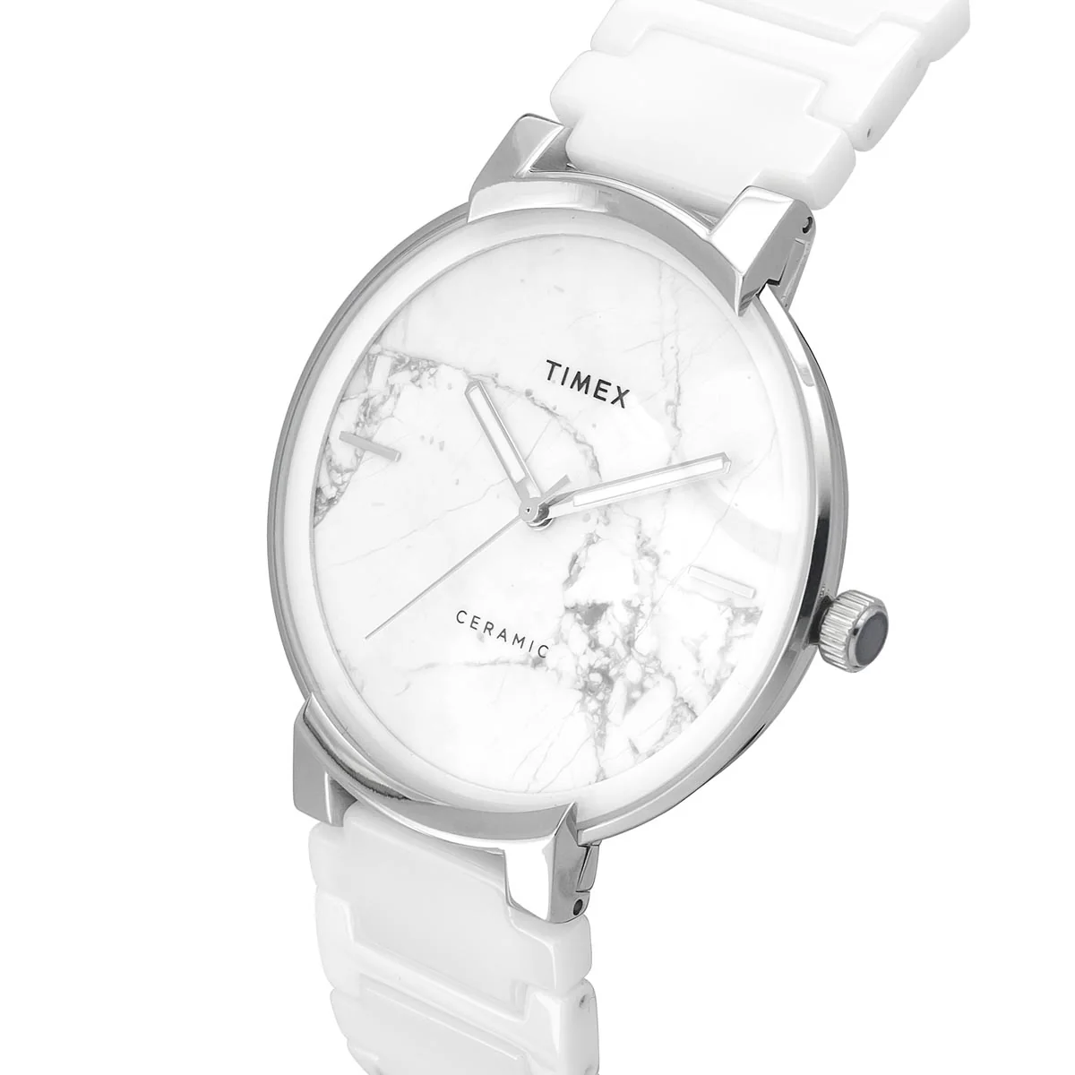 Timex Fashion Men's White Dial Round Case 3 Hands Function Watch -TWEG21200 - Image 2