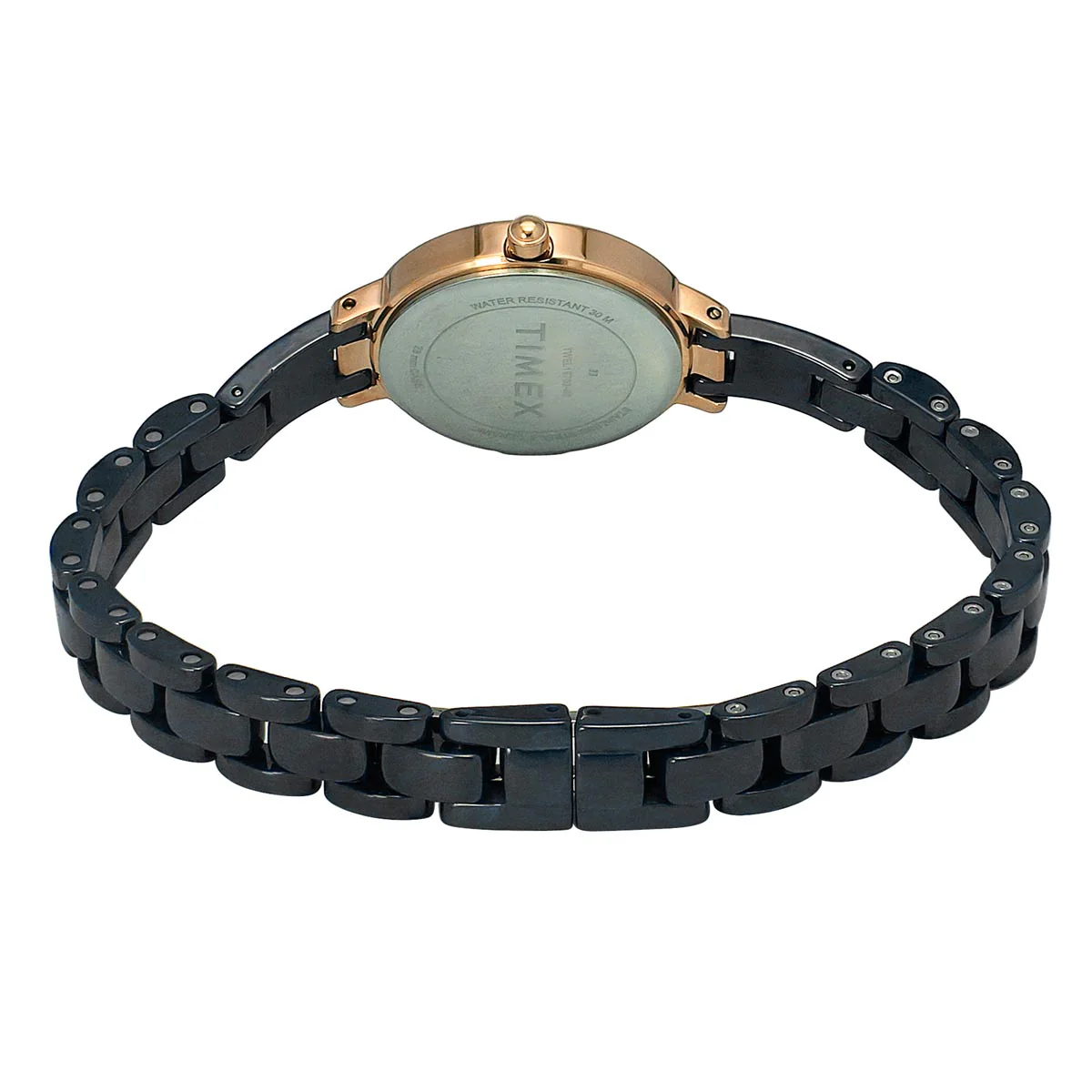Timex Fashion Women's Mother of Pearl Dial Round Case 3 Hands Function Watch -TWEL15703 - Image 3