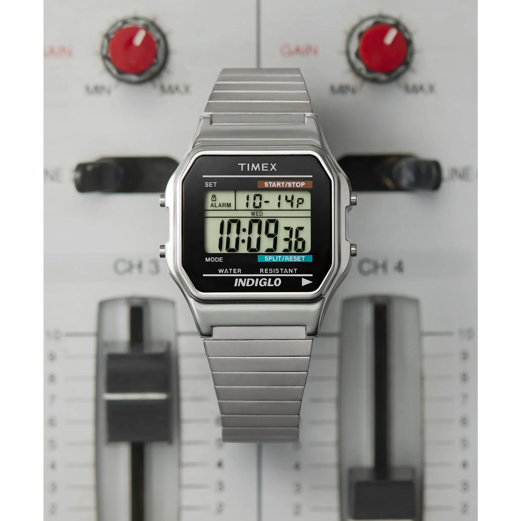 TIMEX Classic Grey Square Dial Digital Men's Watch - T78587UJ - Image 6