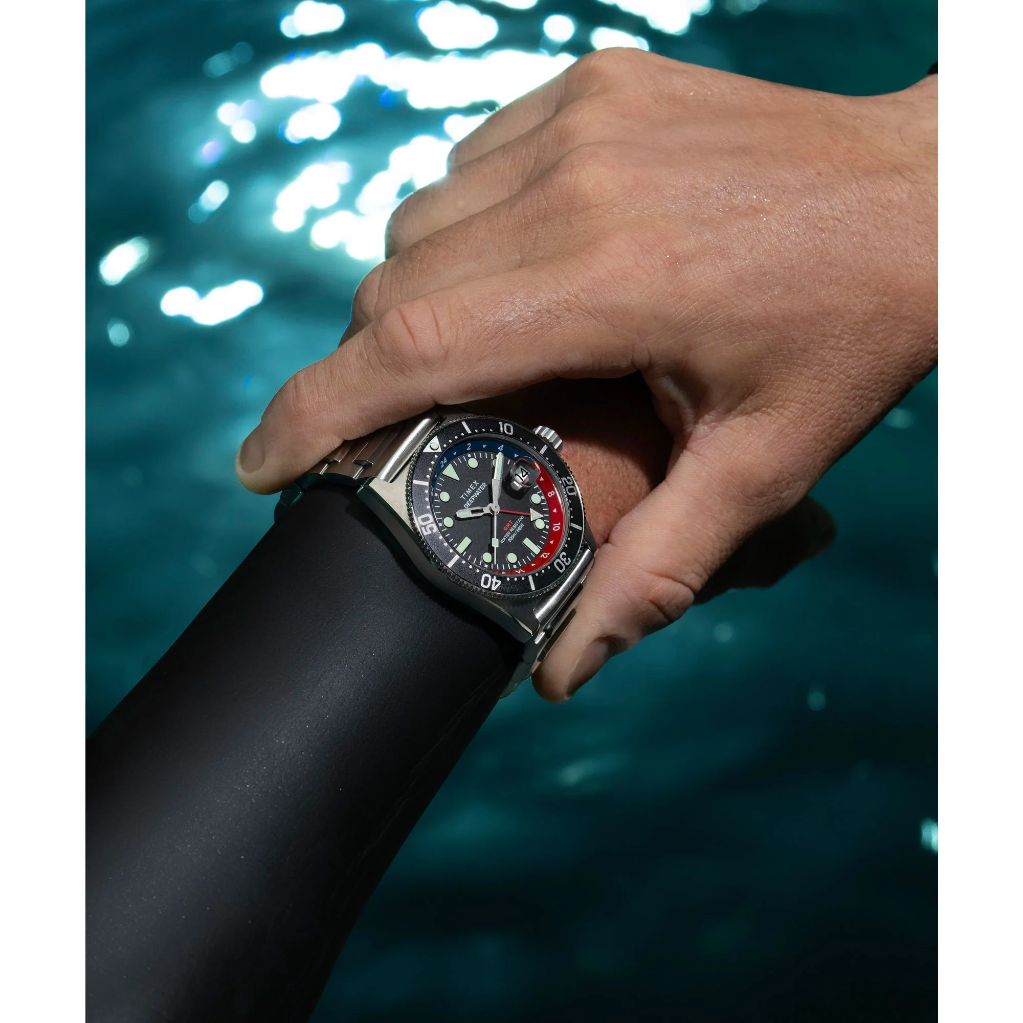 TIMEX Deep Water Men Black Round Dial Analog Watch - TW2W95300UJ - Image 5